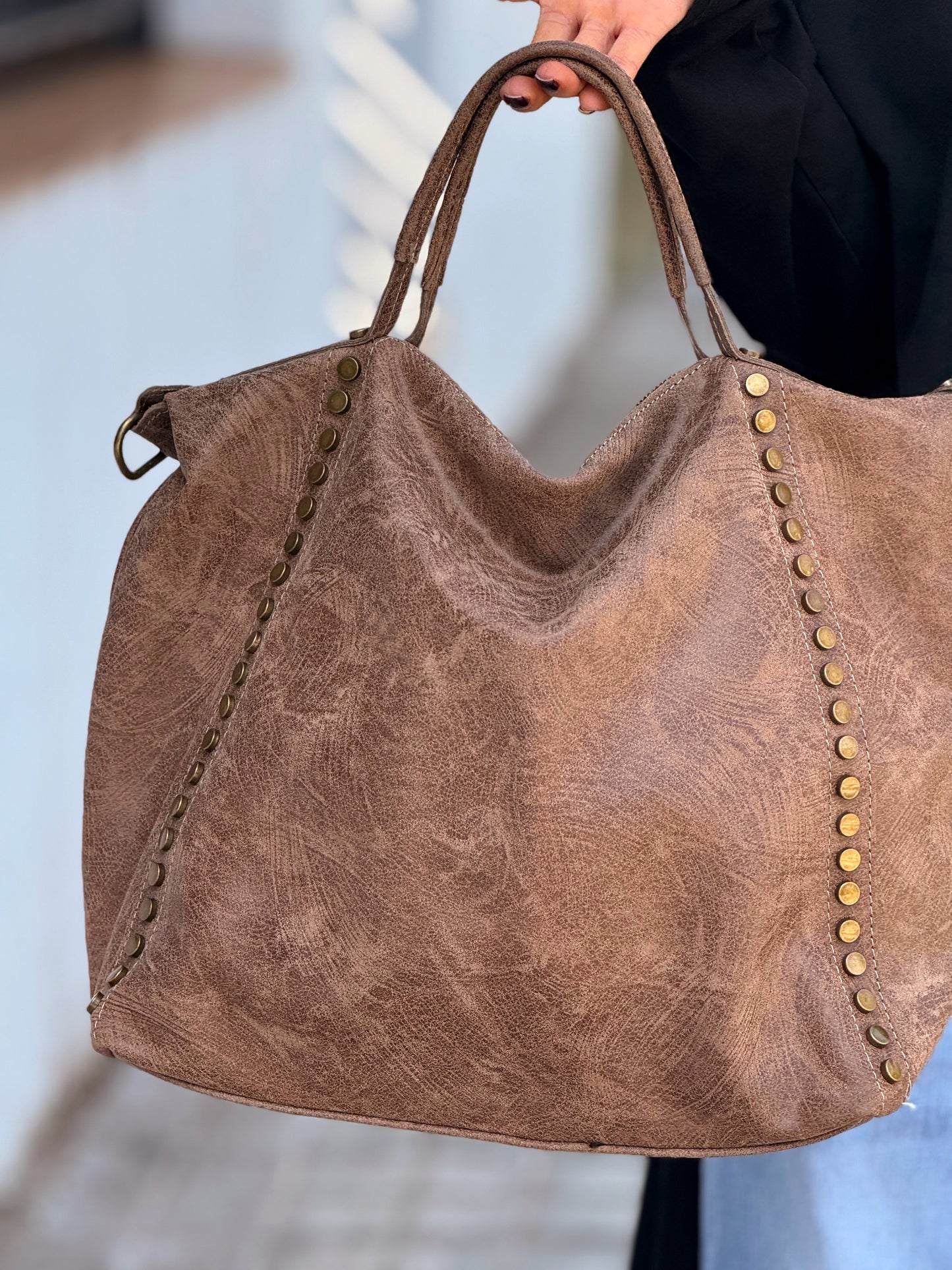 BOLSO TACHAS MULTICOLOR