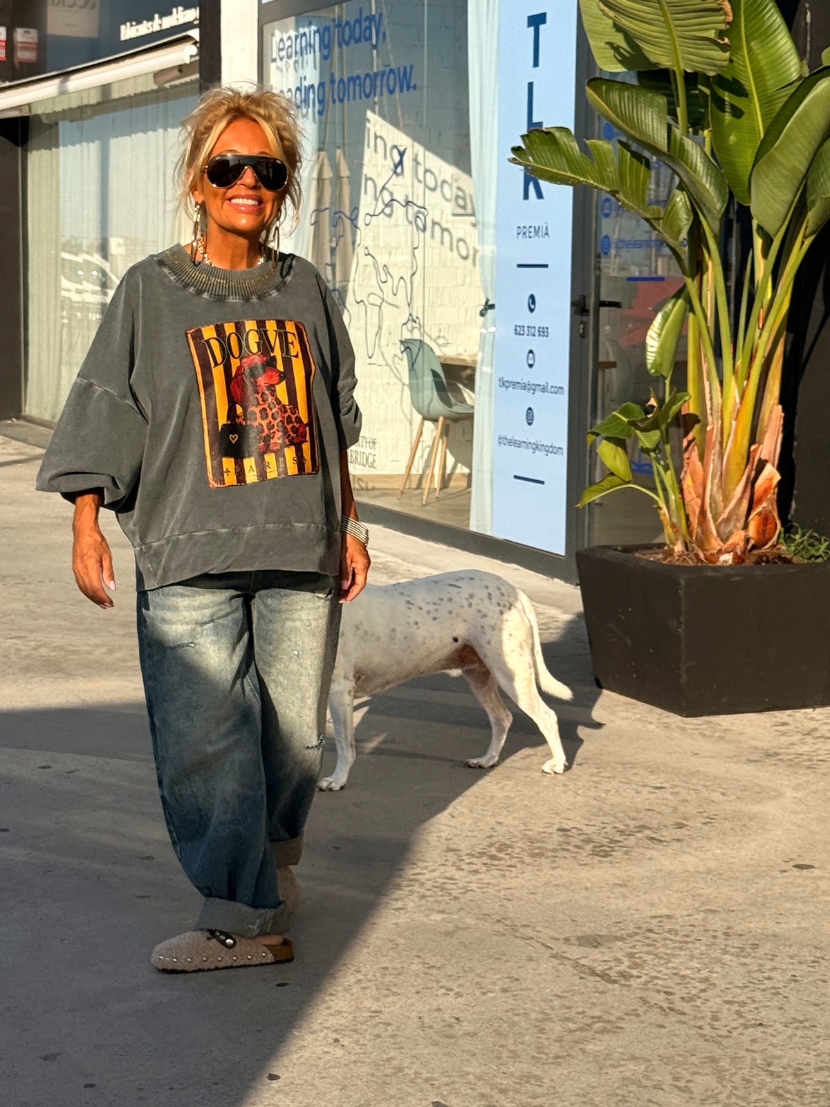 SUDADERA TECKEL GRIS