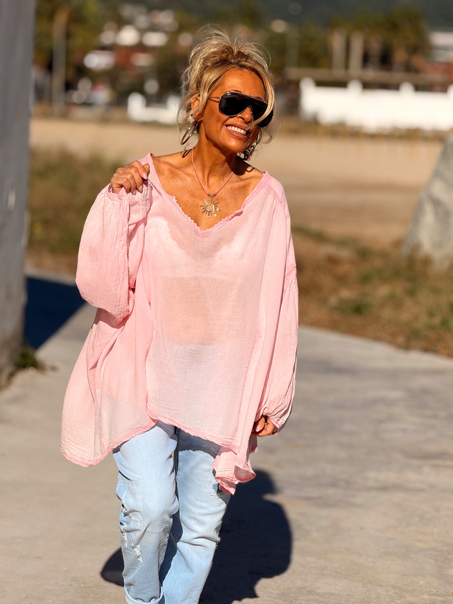 BLUSA SUPER OVERSIZE LUPA MULTICOLOR