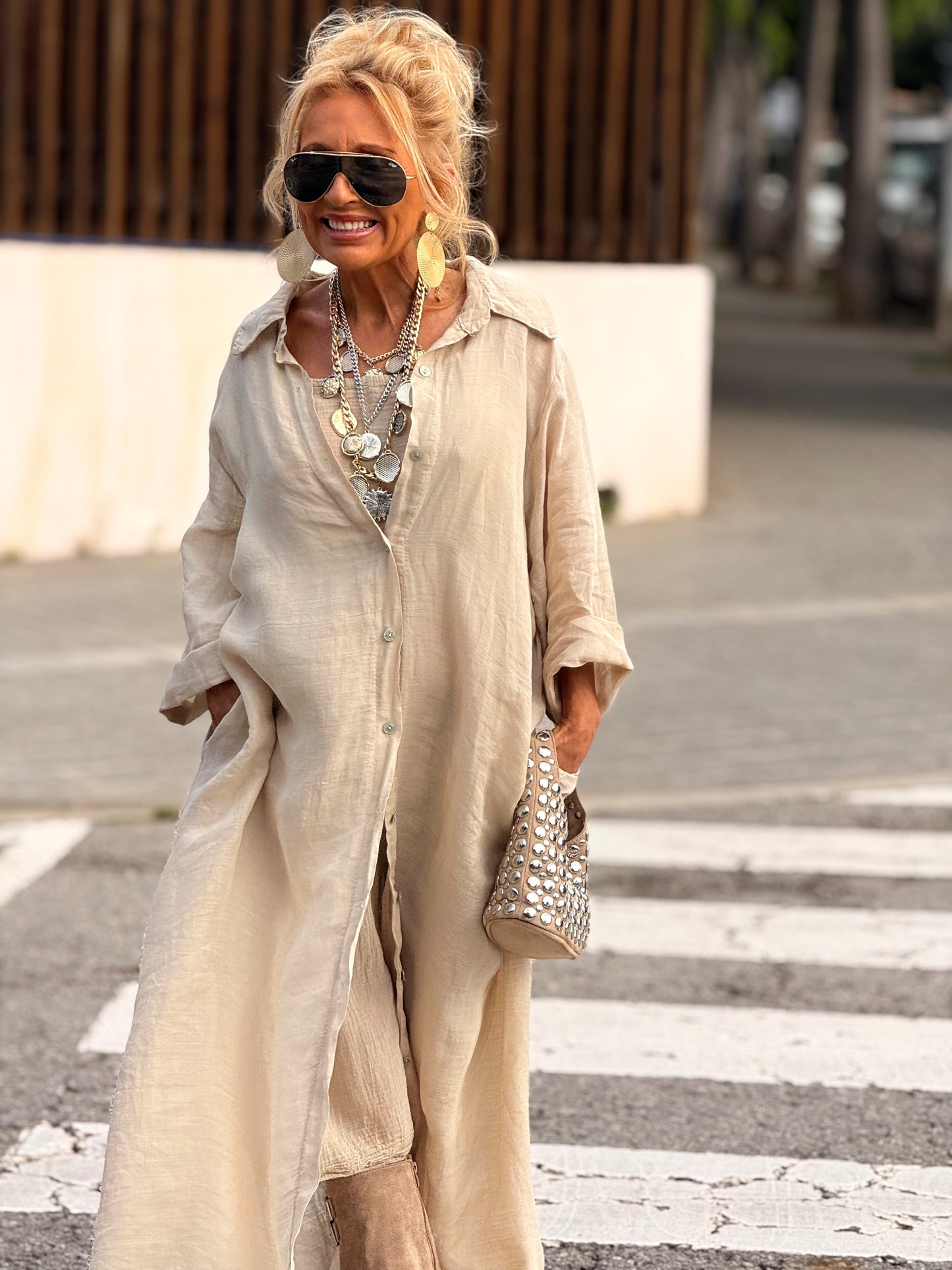 VESTIDO-CAMISA DOBLE ZAIRA MULTICOLOR