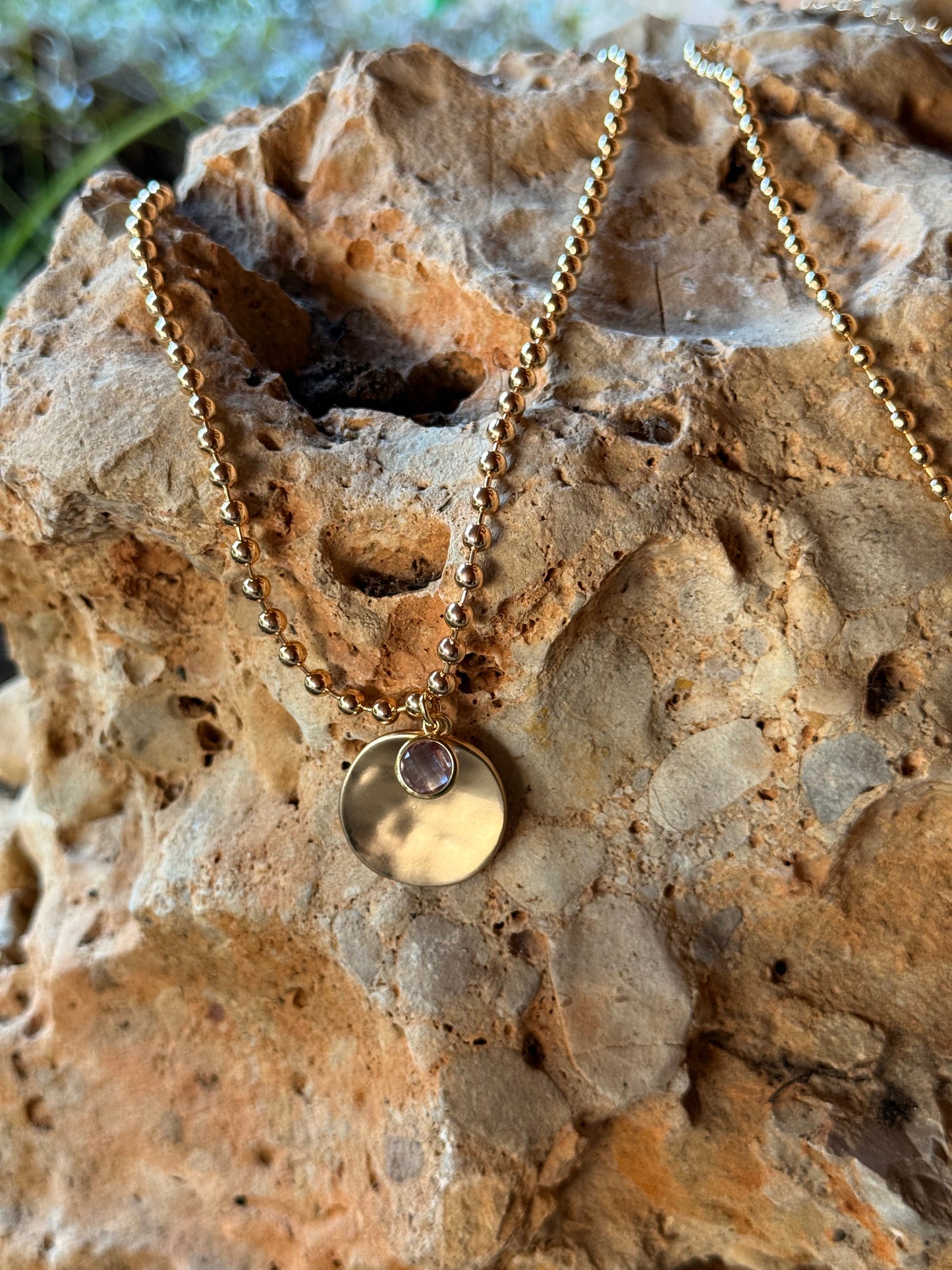 COLLAR LIBERTY CON BRILLANTE MULTICOLOR