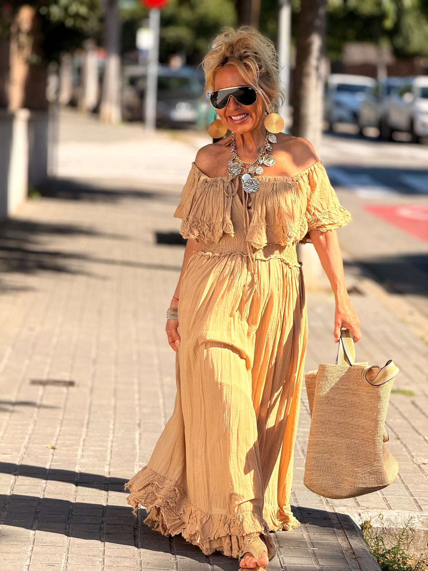 VESTIDO BOHO MULTICOLOR