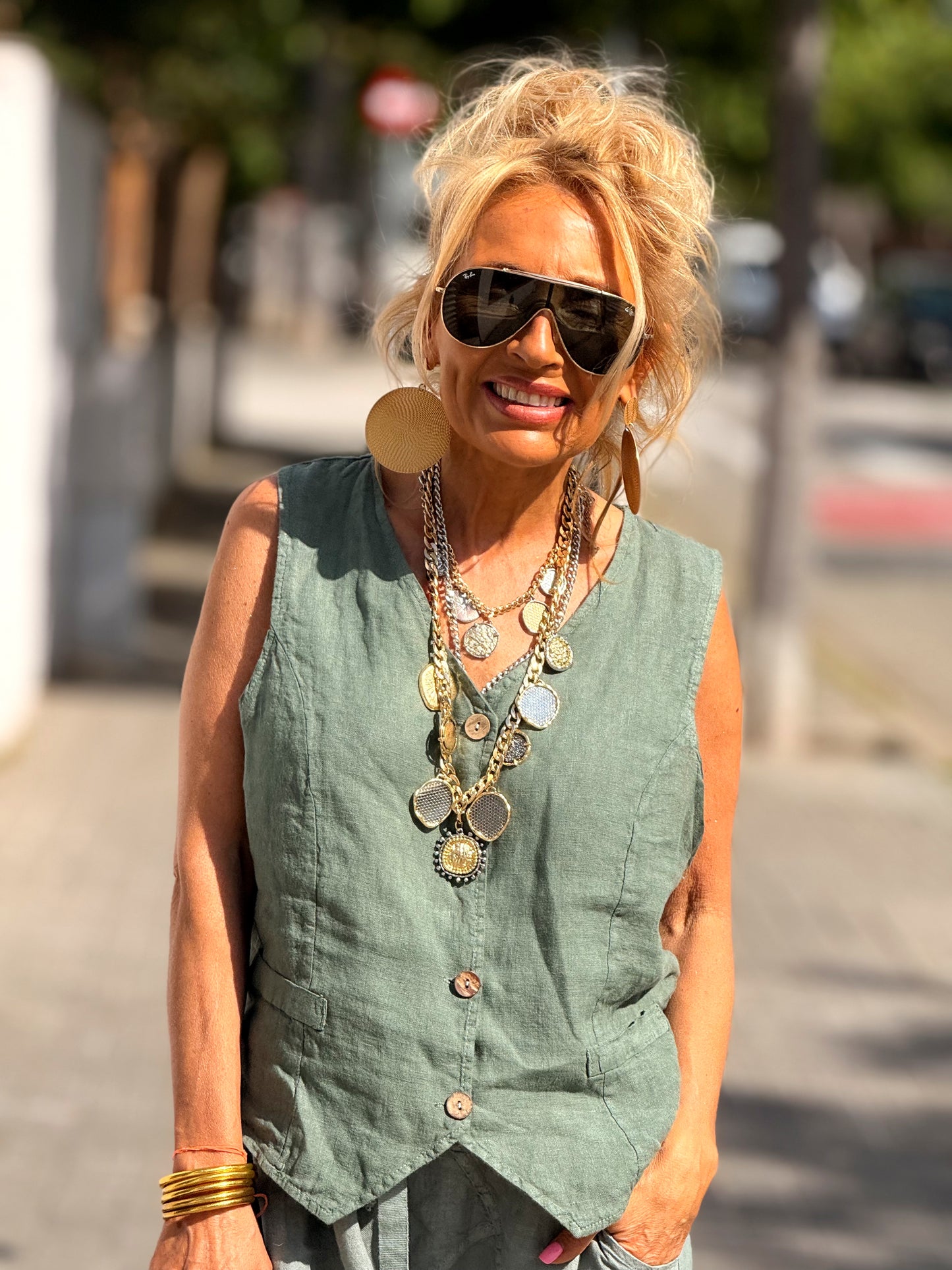 CHALECO ANOUK MULTICOLOR