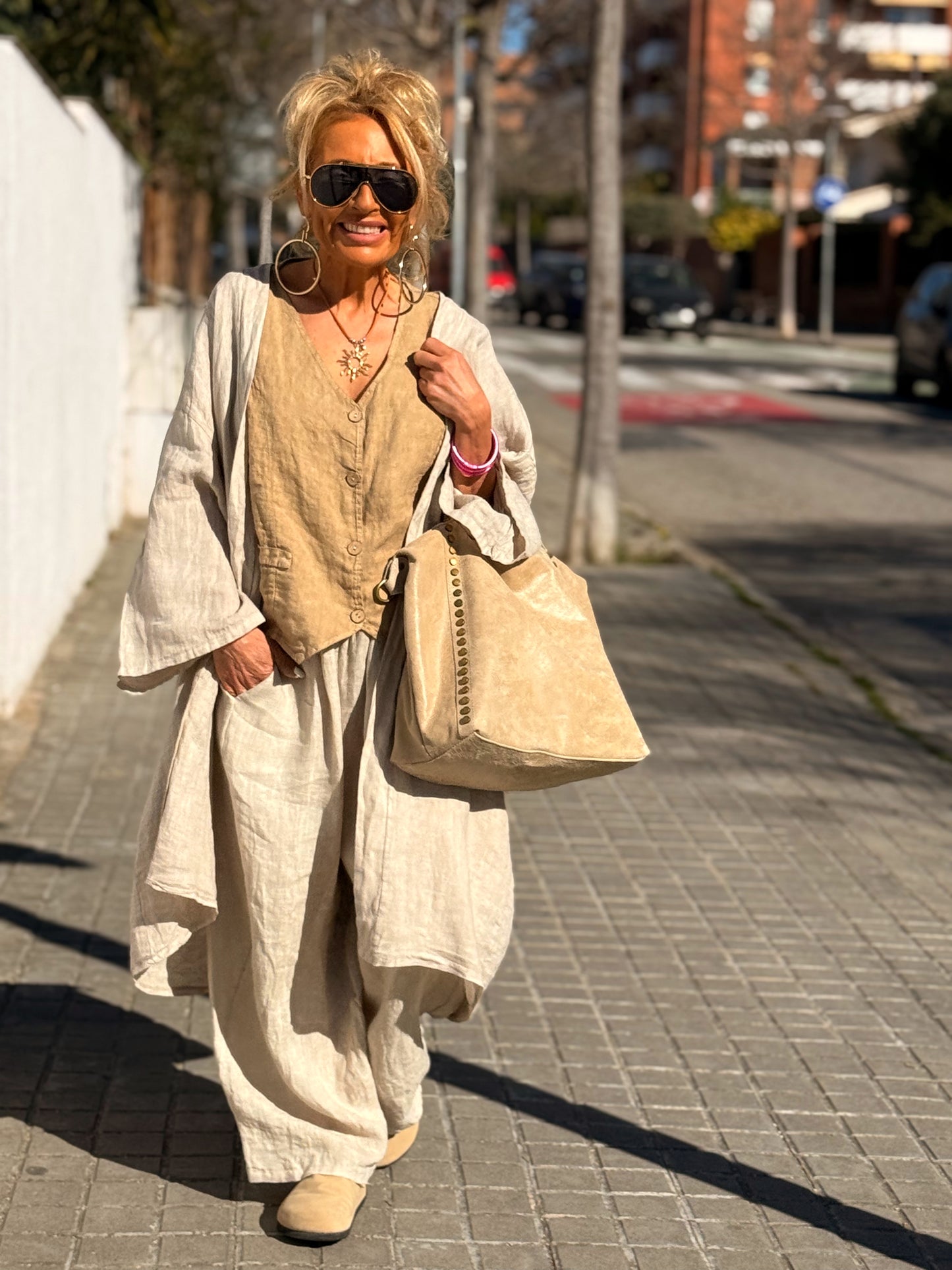 CHAQUETA LINO BETTY MULTICOLOR