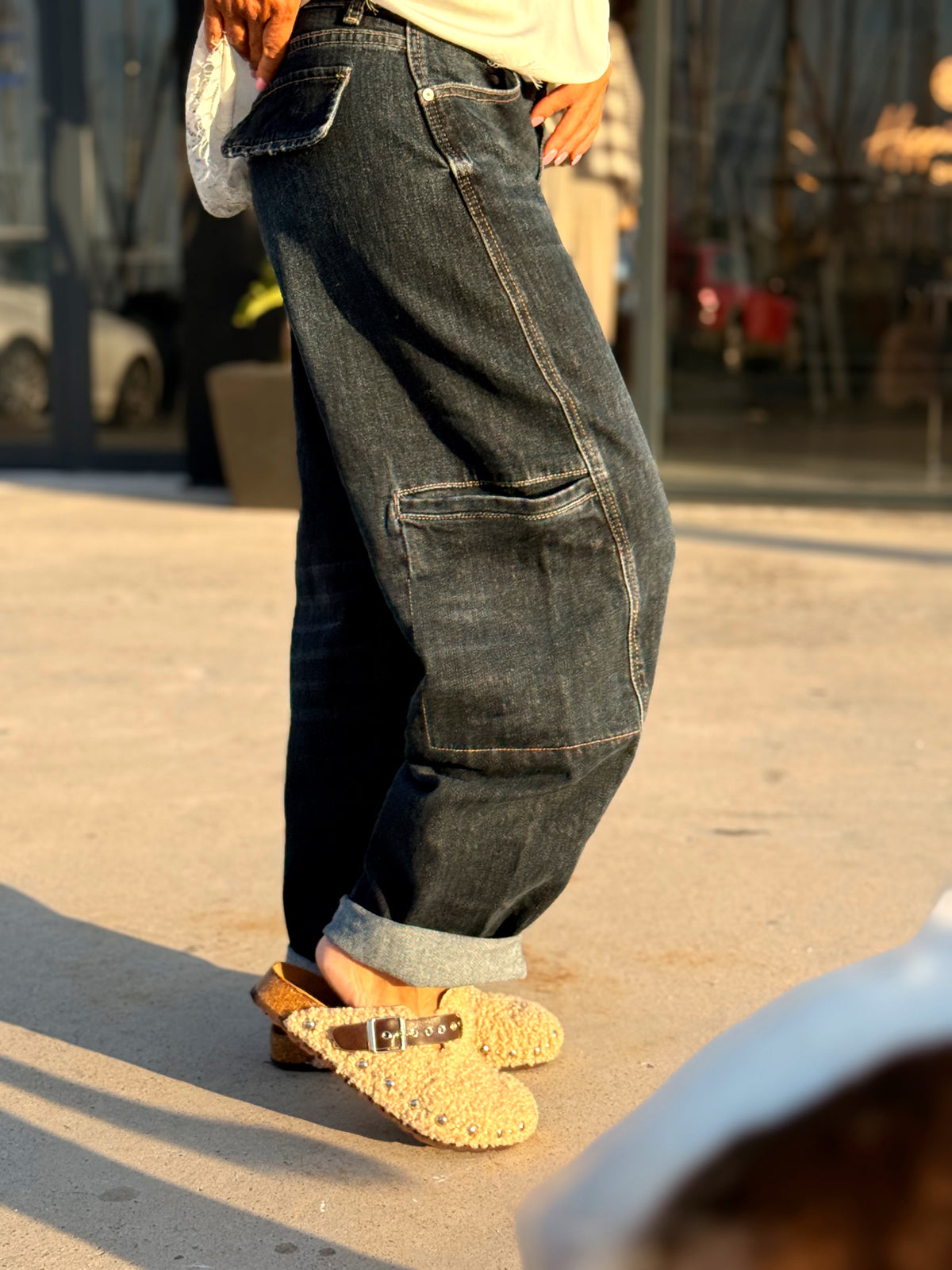 JEANS VAQUEROS CARGO BOLSILLO 3166 TEJANO