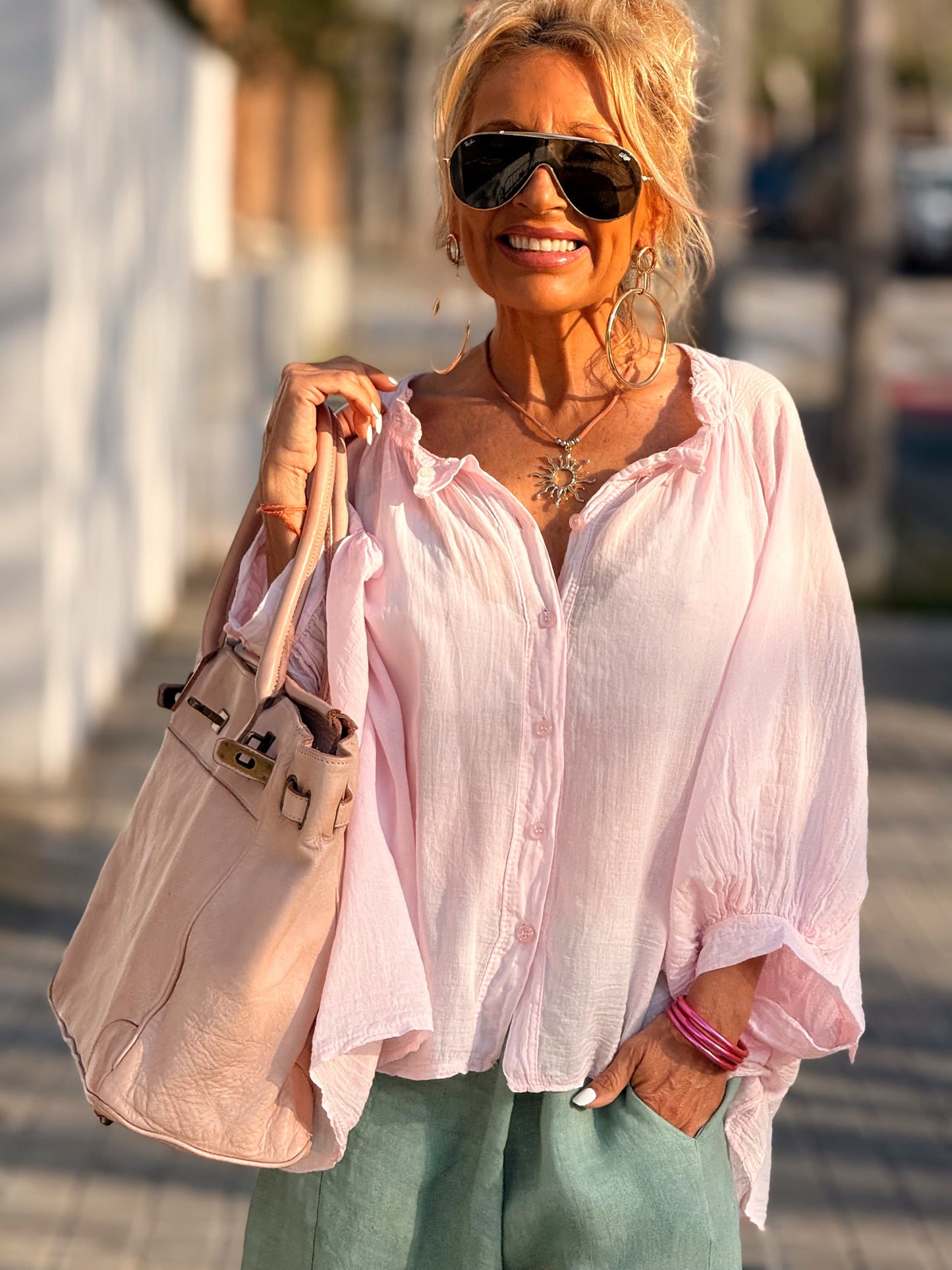 BLUSA OVERSIZE NINA MULTICOLOR