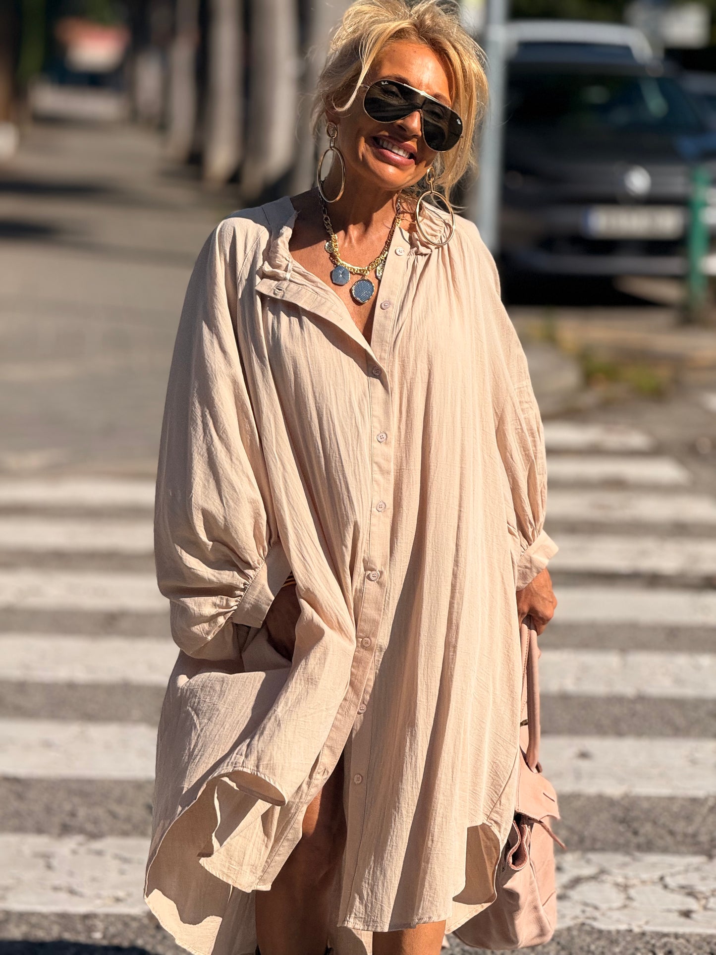 VESTIDO OVERSIZE NINA MULTICOLOR