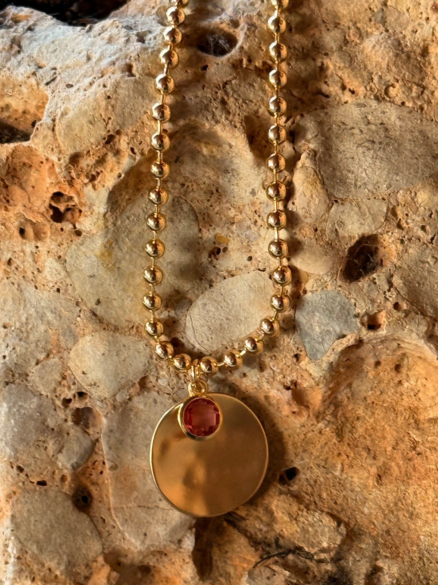 COLLAR LIBERTY CON BRILLANTE MULTICOLOR