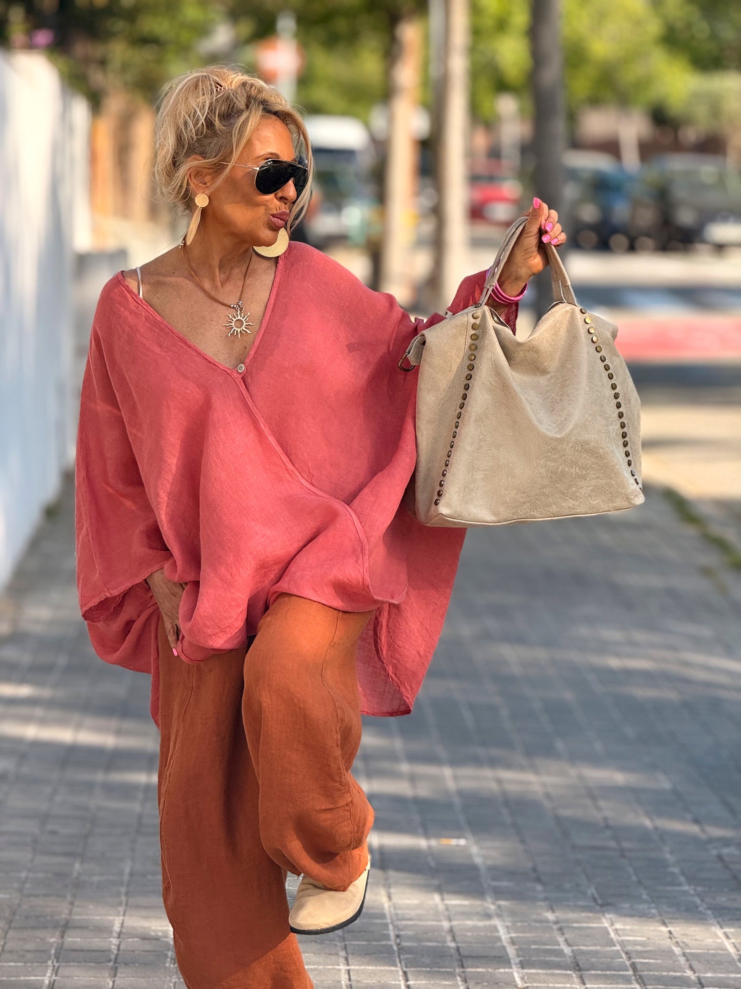 BLUSA SÚPER OVERSIZE MARIO MULTICOLOR