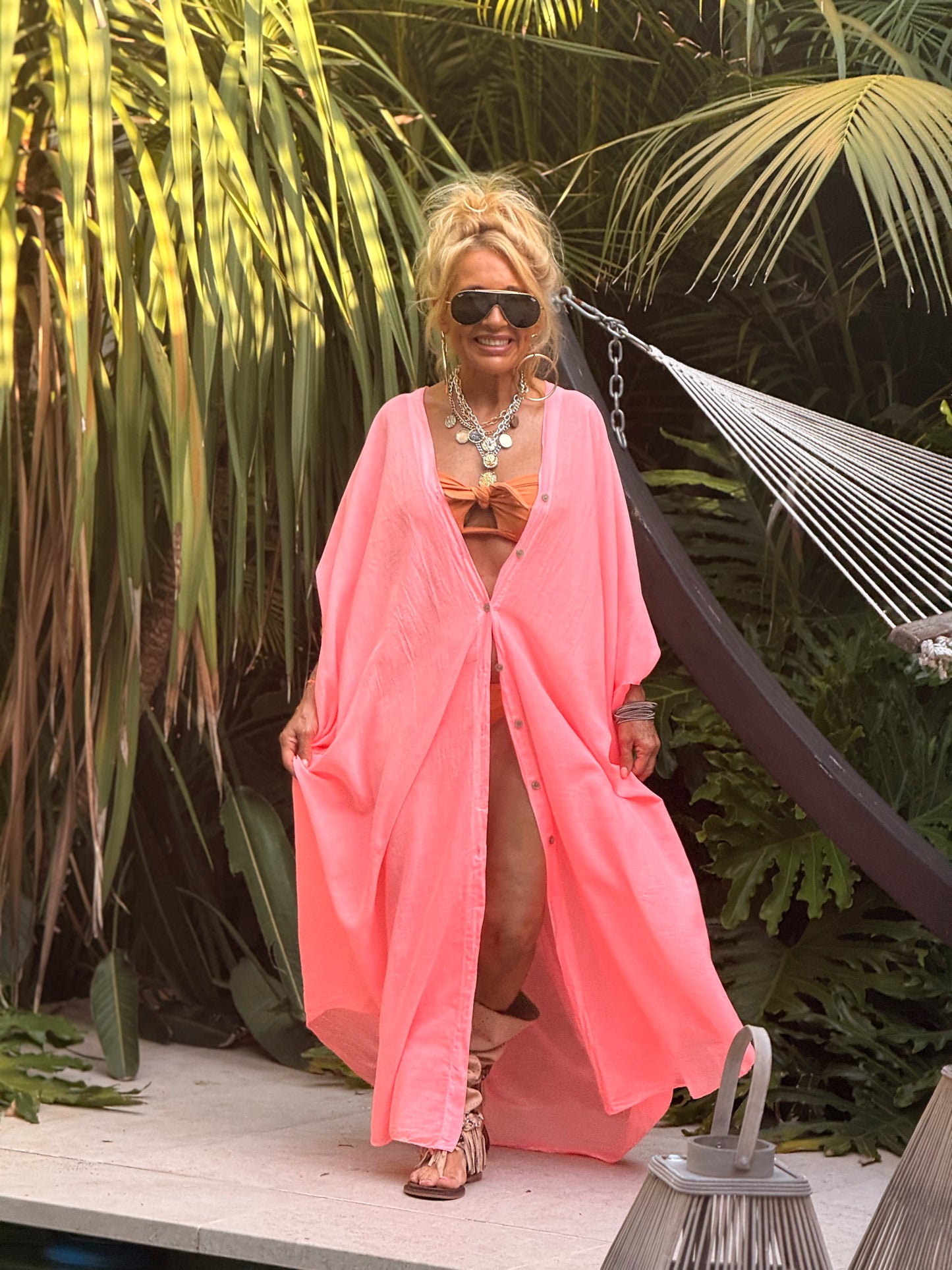 VESTIDO- TÚNICA SUPER OVERSIZE SANDRINE MULTICOLOR