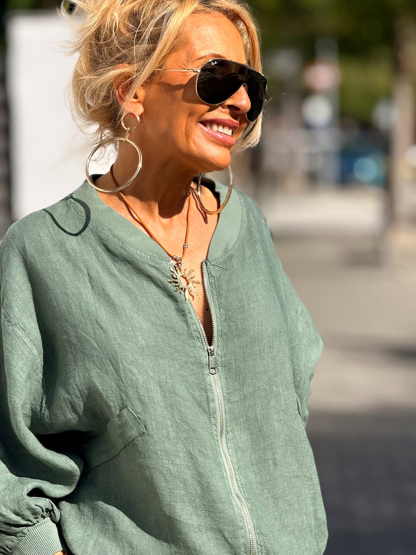 BOMBER LINO CAMILLE MULTICOLOR