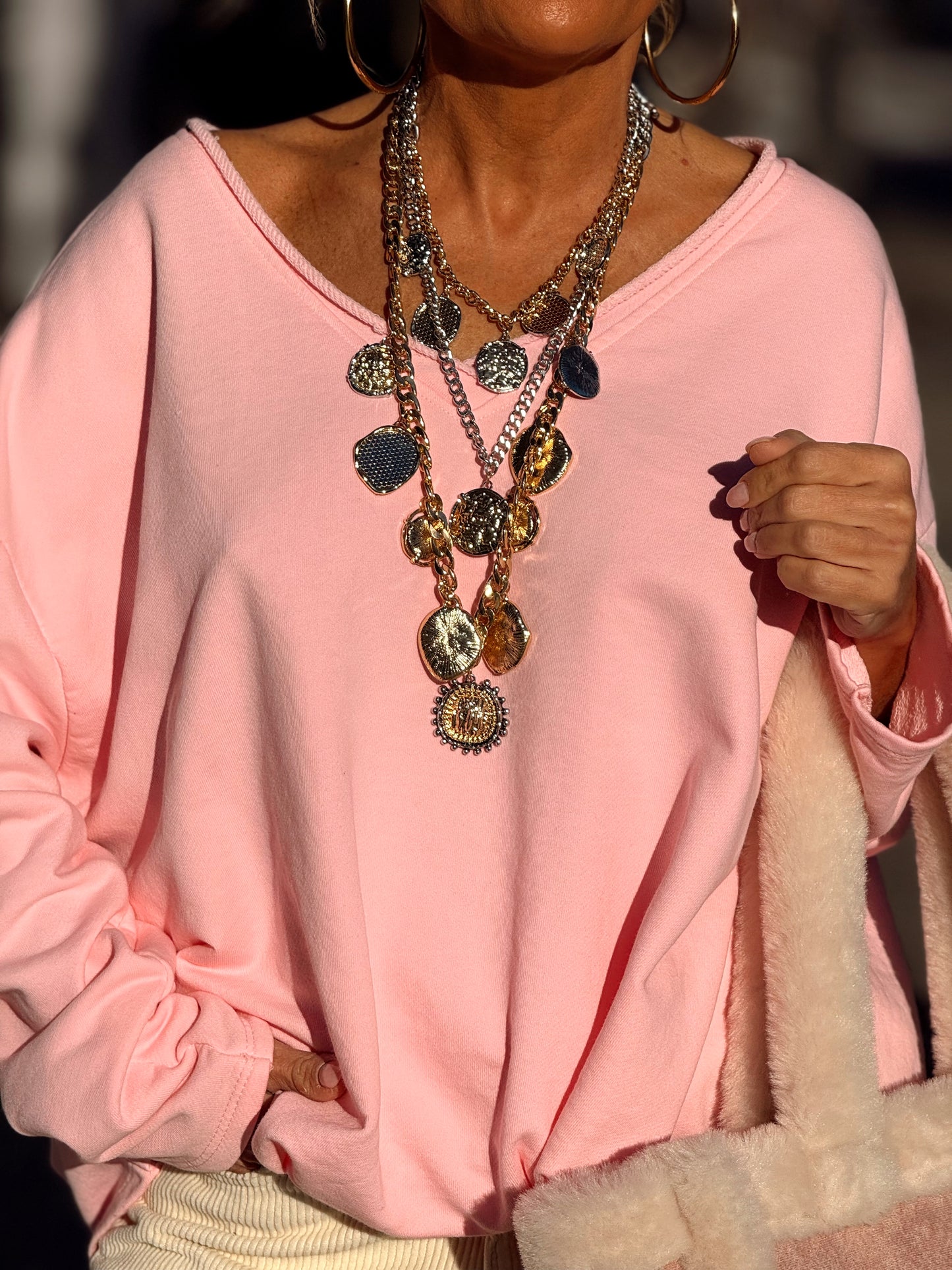 SUDADERA OVERSIZE FILOMENA MULTICOLOR