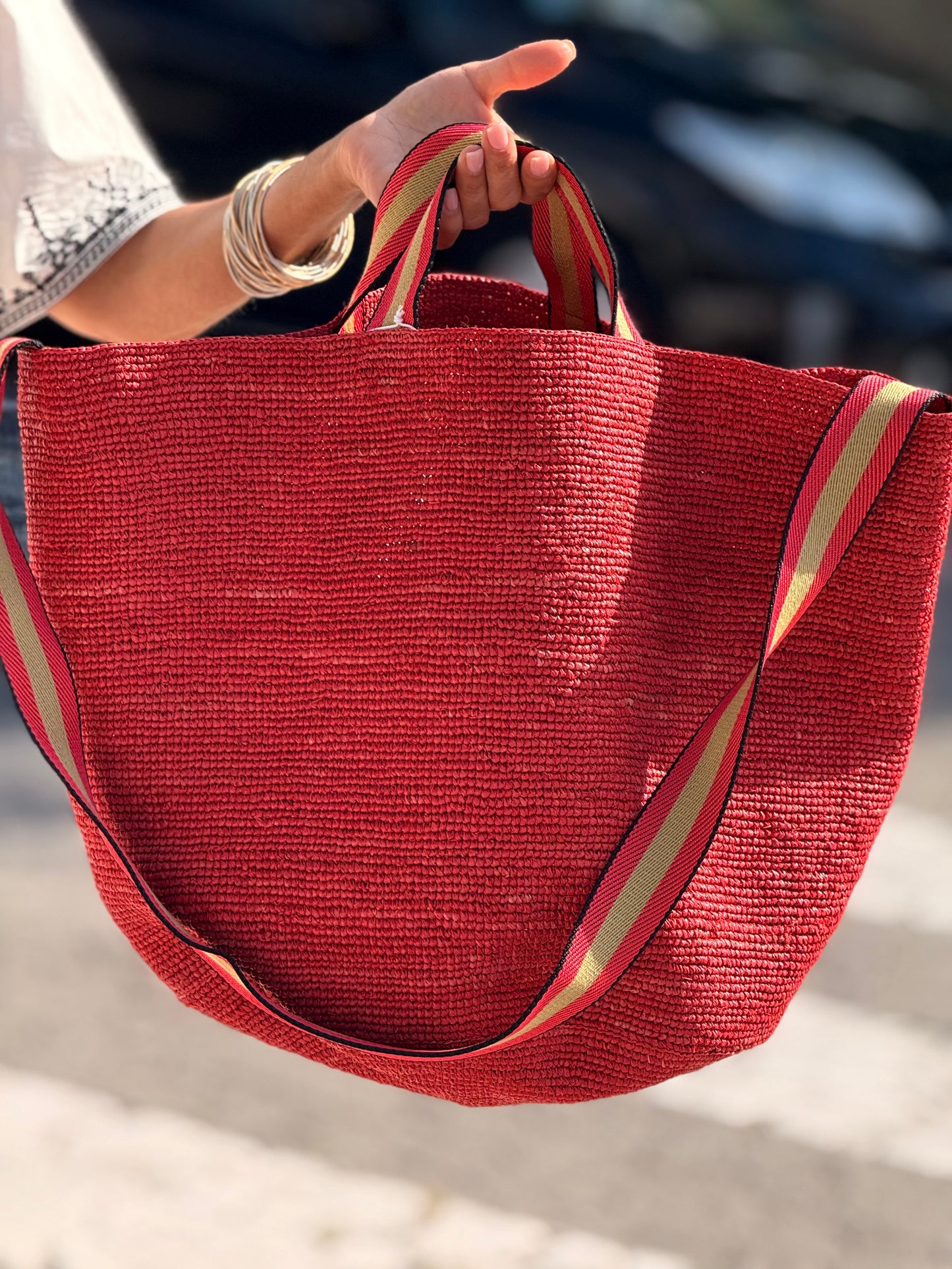 BOLSO CESTAS MULTICOLOR