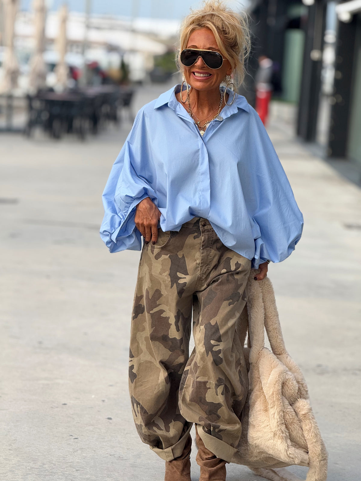 PANTALON CAMUFLAJE MAGDA MULTICOLOR