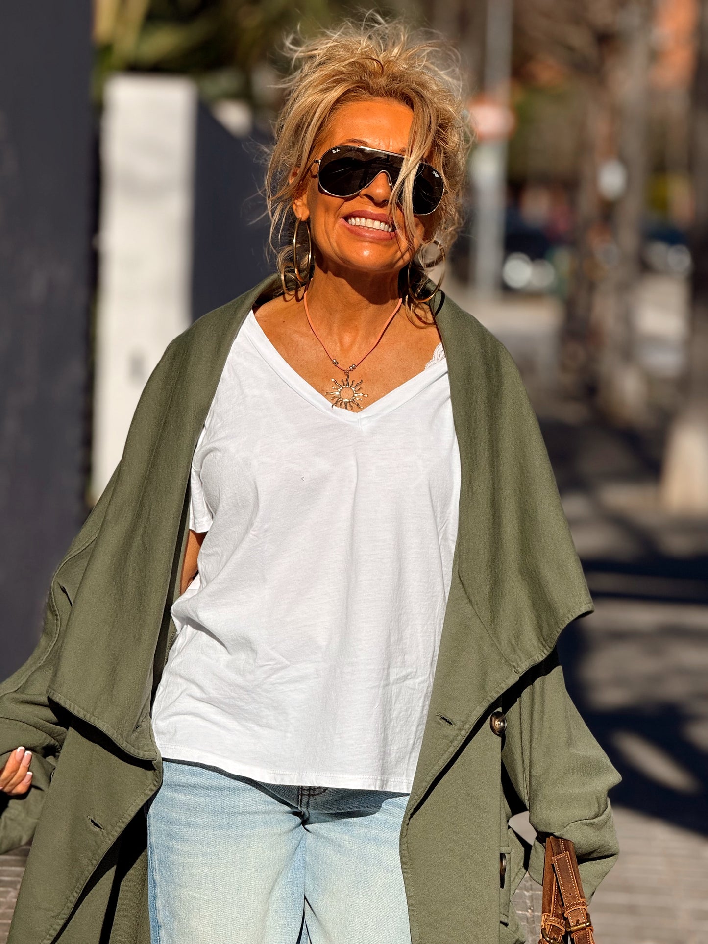 TRENCH SUPER OVERSIZE LOURDES MULTICOLOR