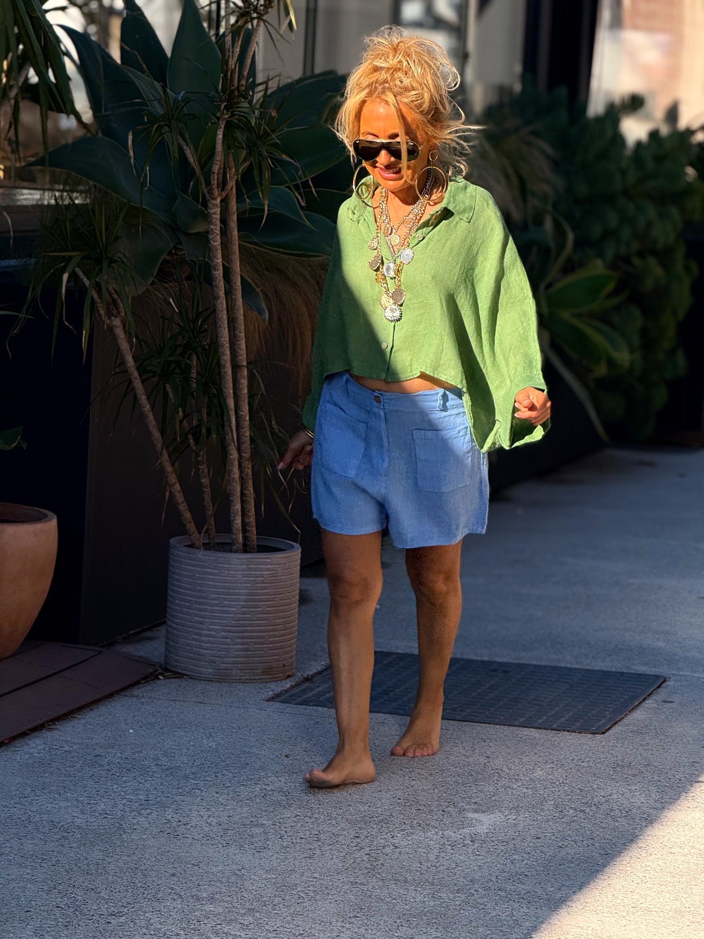 SHORT LINO TERRY MULTICOLOR