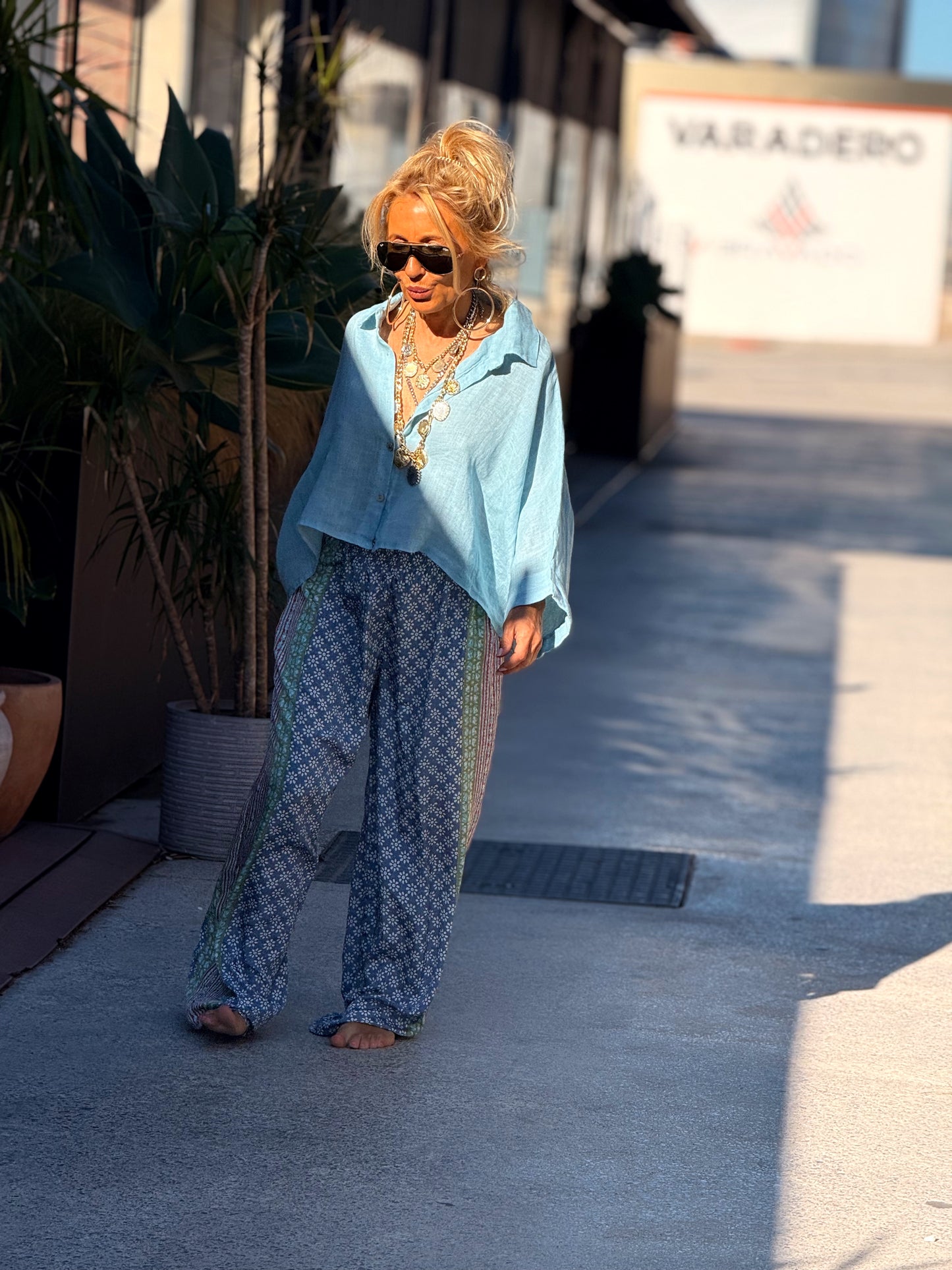 PANTALON HIPPIE CHIC ESTAMPADO MULTICOLOR