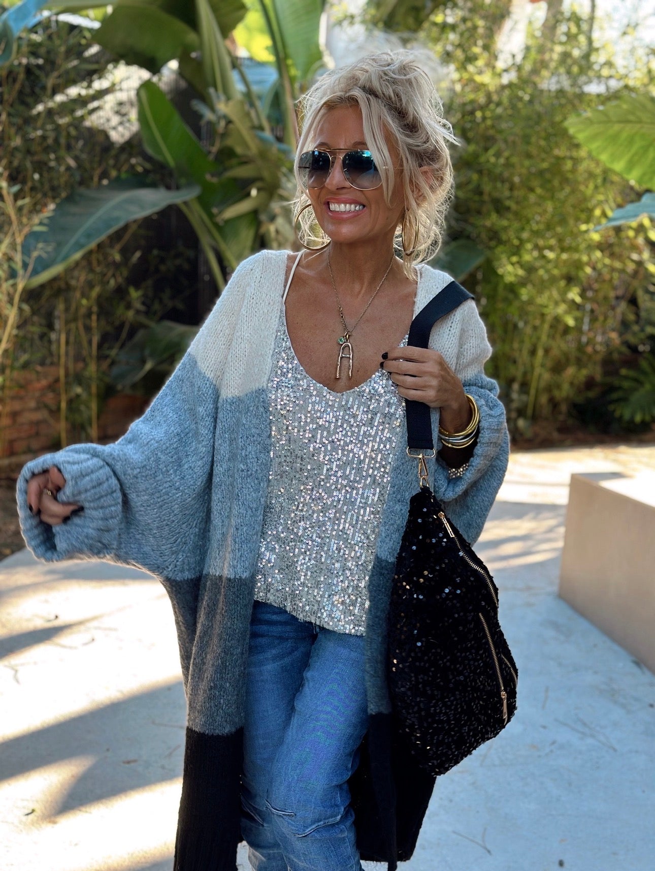 CHAQUETA DE PUNTO ROCIO MULTICOLOR