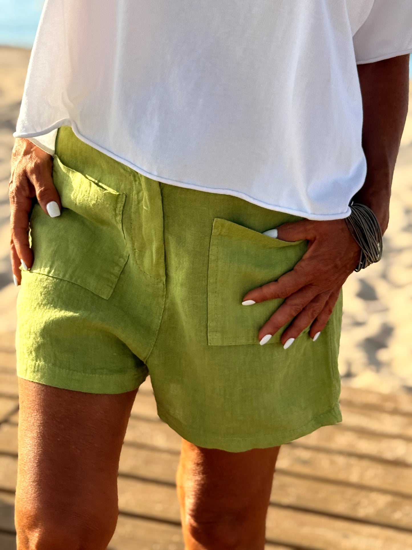 SHORT LINO TERRY MULTICOLOR