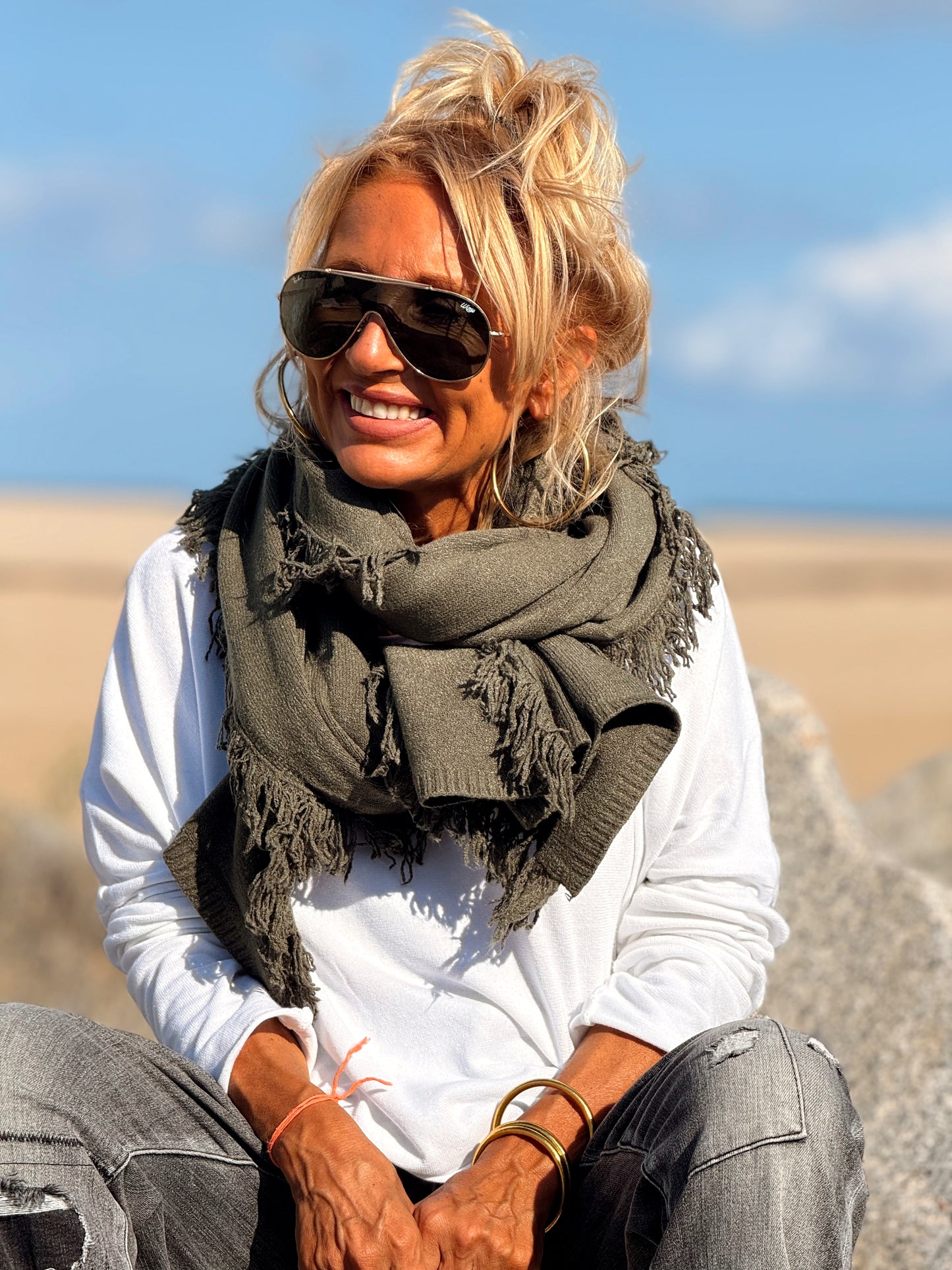 BUFANDA FLECOS CELINE MULTICOLOR