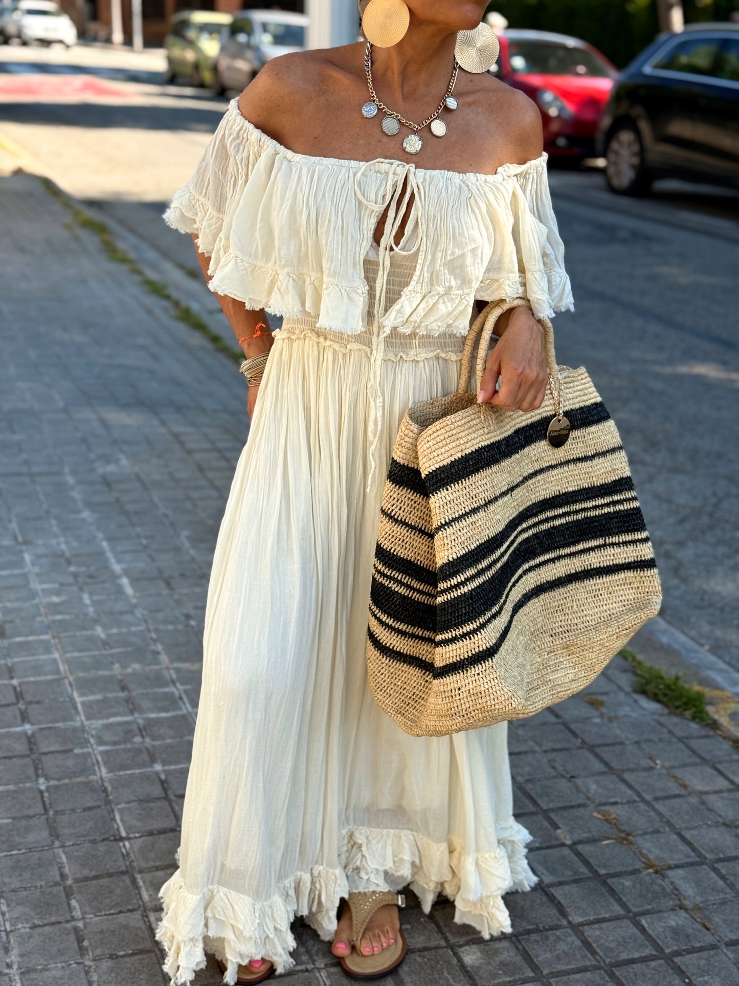 VESTIDO BOHO MULTICOLOR