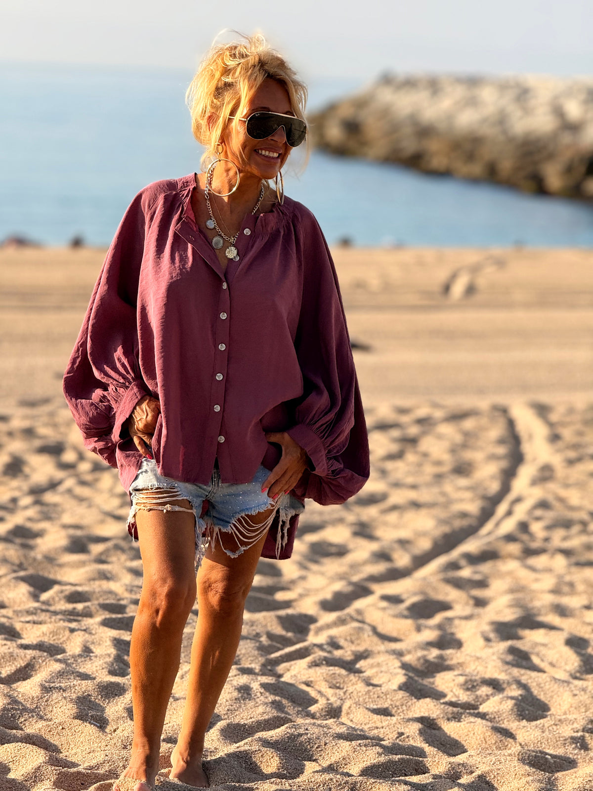 CAMISA ASIMÉTRICA OVERSIZE DAVID MULTICOLOR