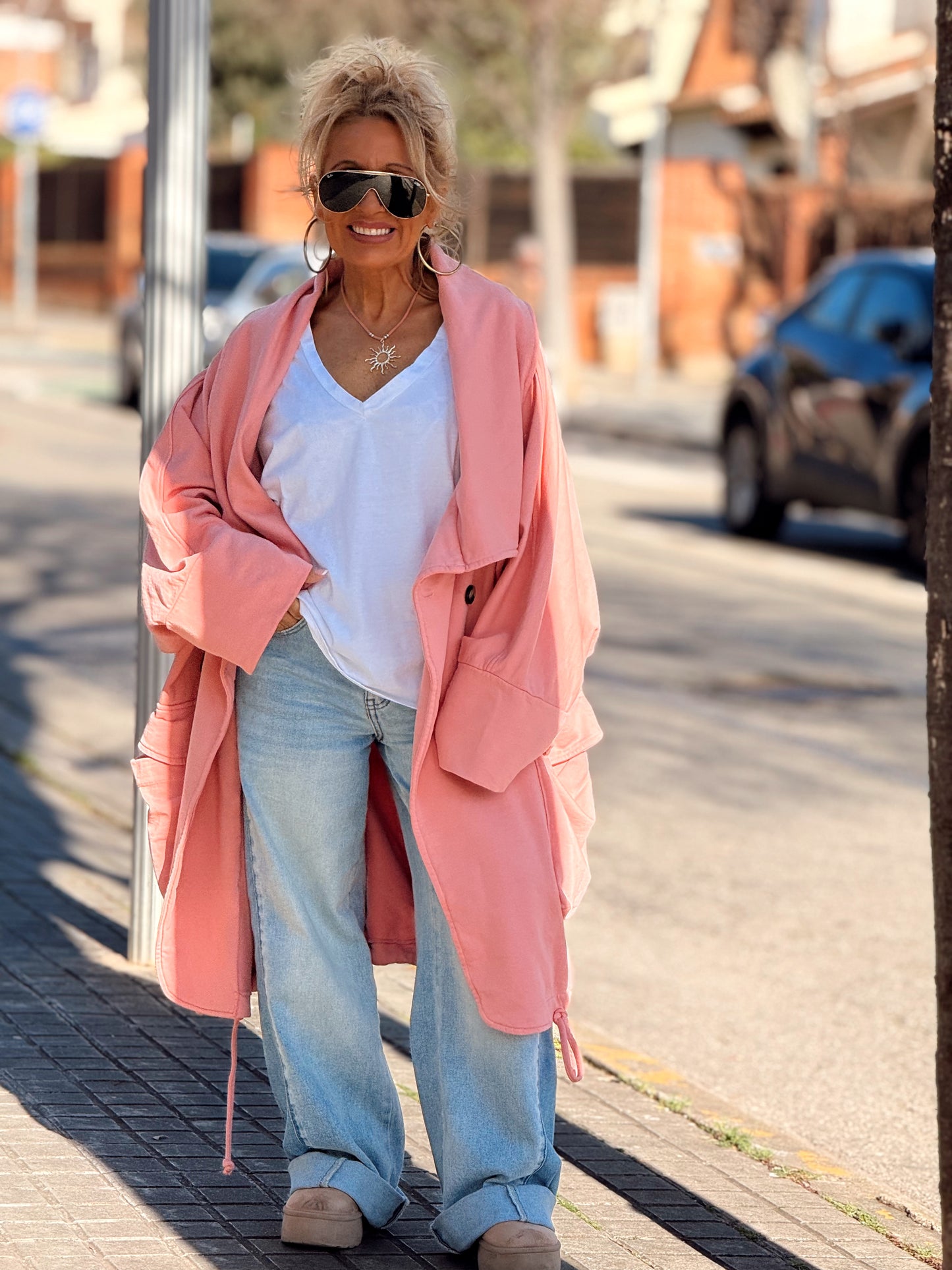 TRENCH SUPER OVERSIZE LOURDES MULTICOLOR