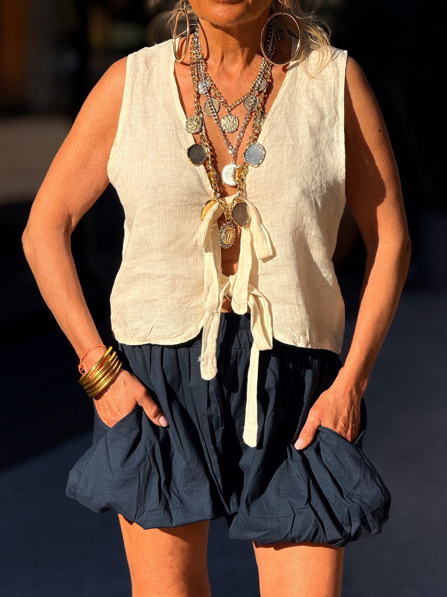 SHORT BOHO MULTICOLOR