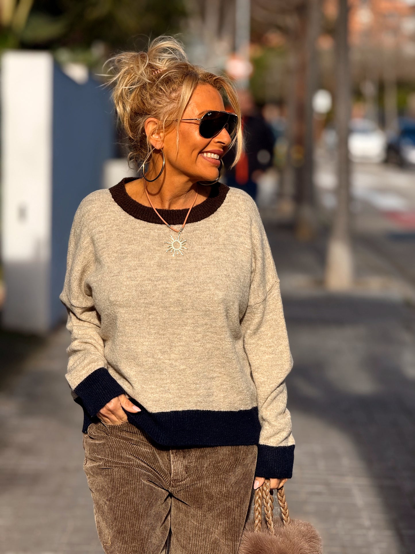 JERSEY DE PUNTO BEATRIZ MULTICOLOR