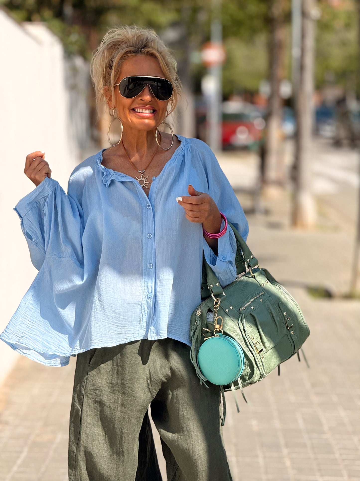 BLUSA OVERSIZE NINA MULTICOLOR