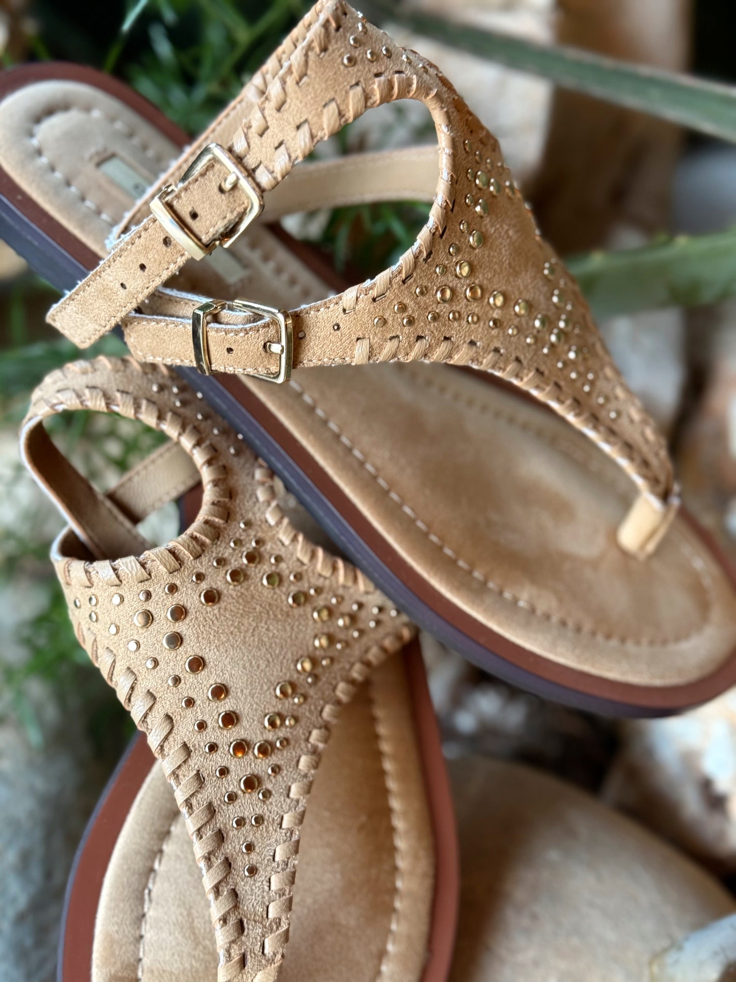 SANDALES HIPPIE BOHO BEIGE