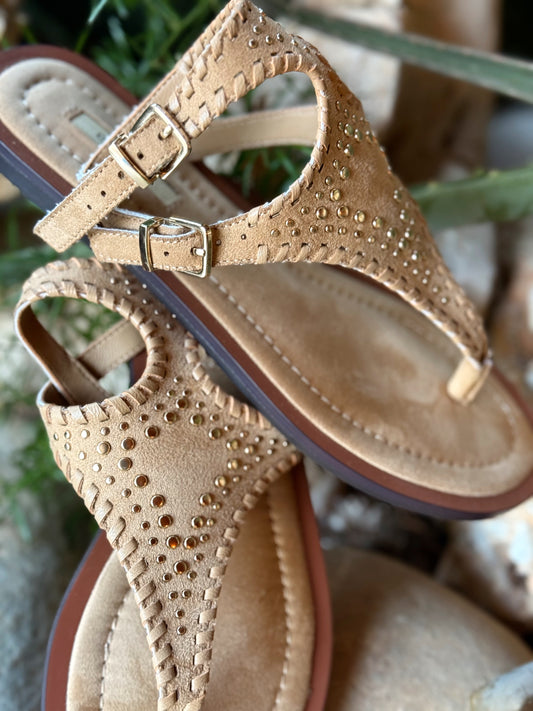 SANDALIAS HIPPIE BOHO BEIGE