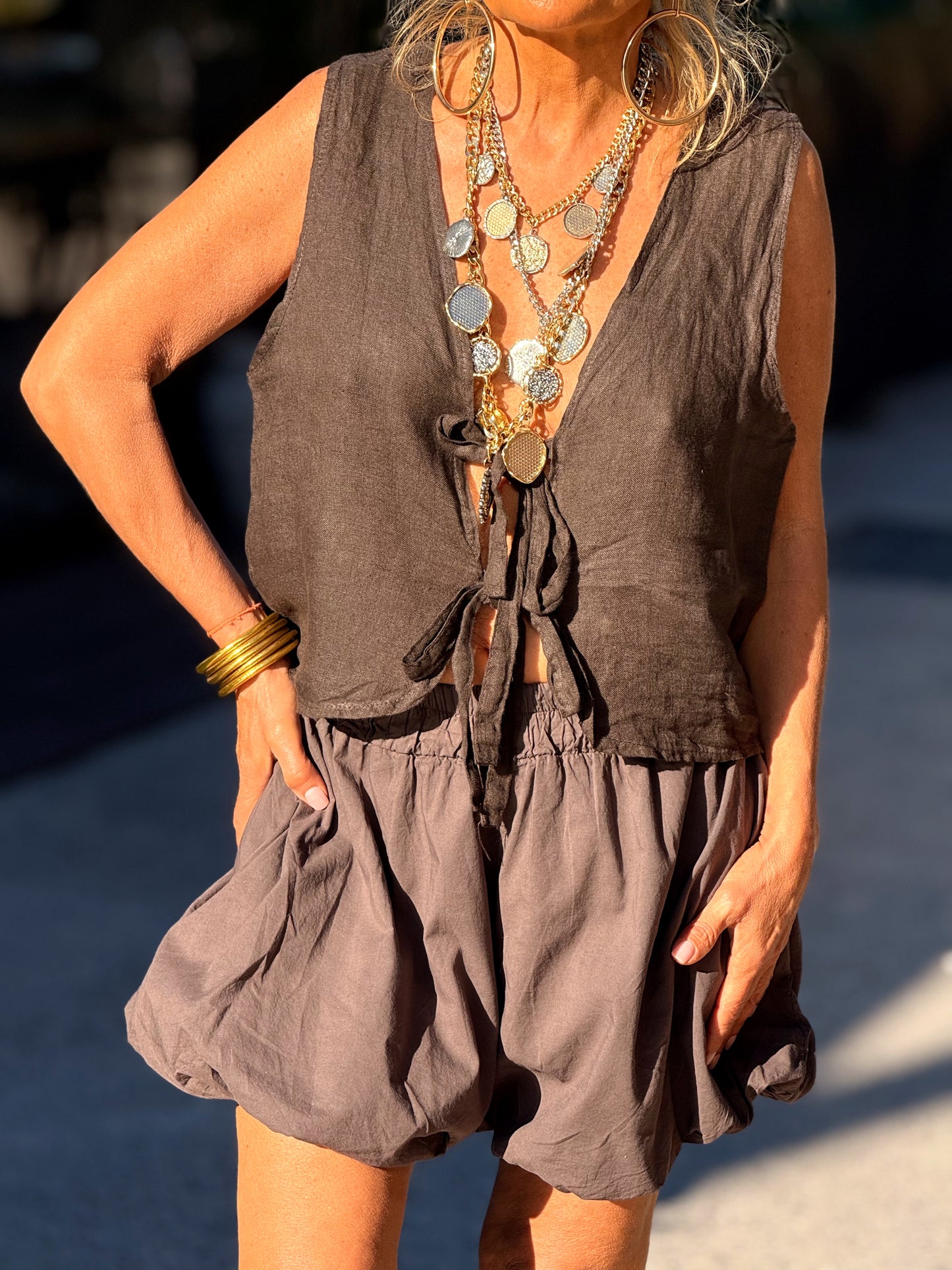 SHORT BOHO MULTICOLOR