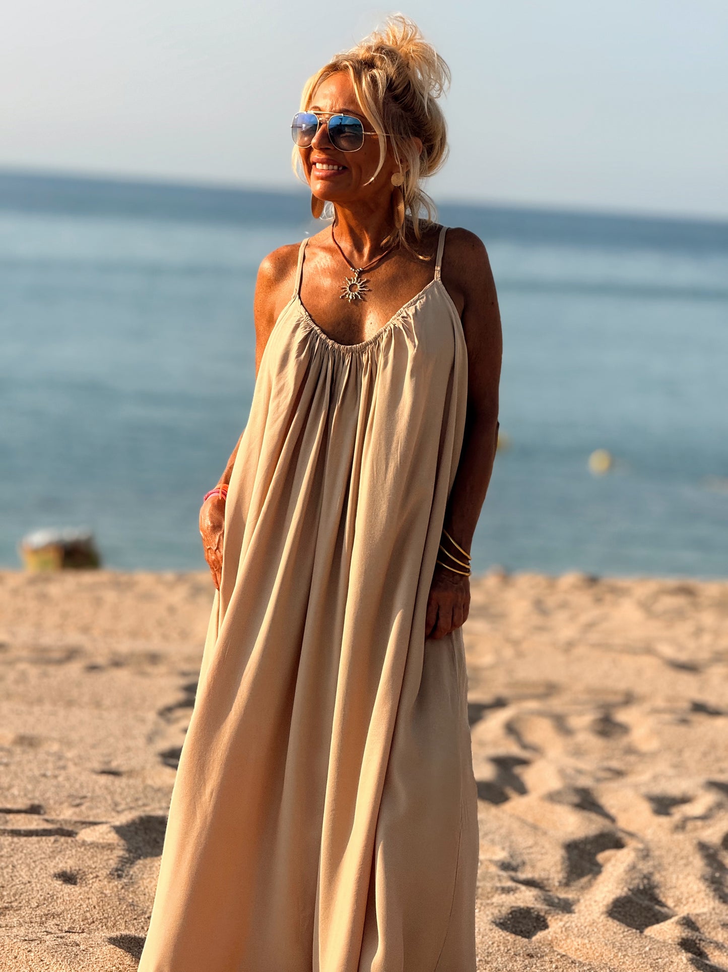 VESTIDO OVERSIZE AENOR CAMEL