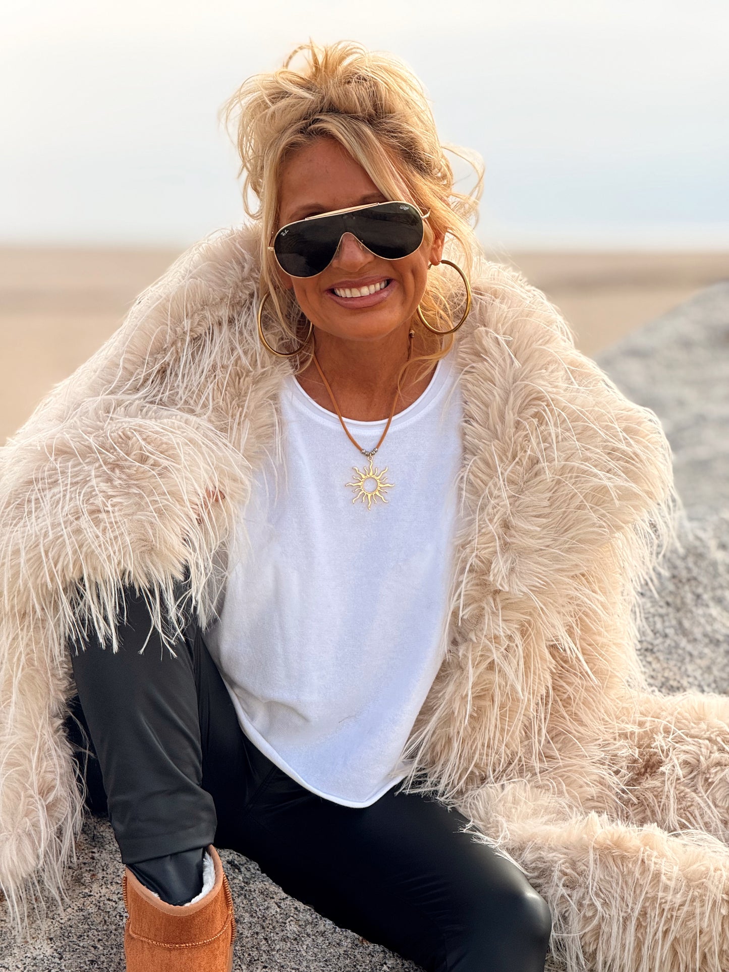 CHAQUETA DE PELO SINTÉTICO LUCAS MULTICOLOR