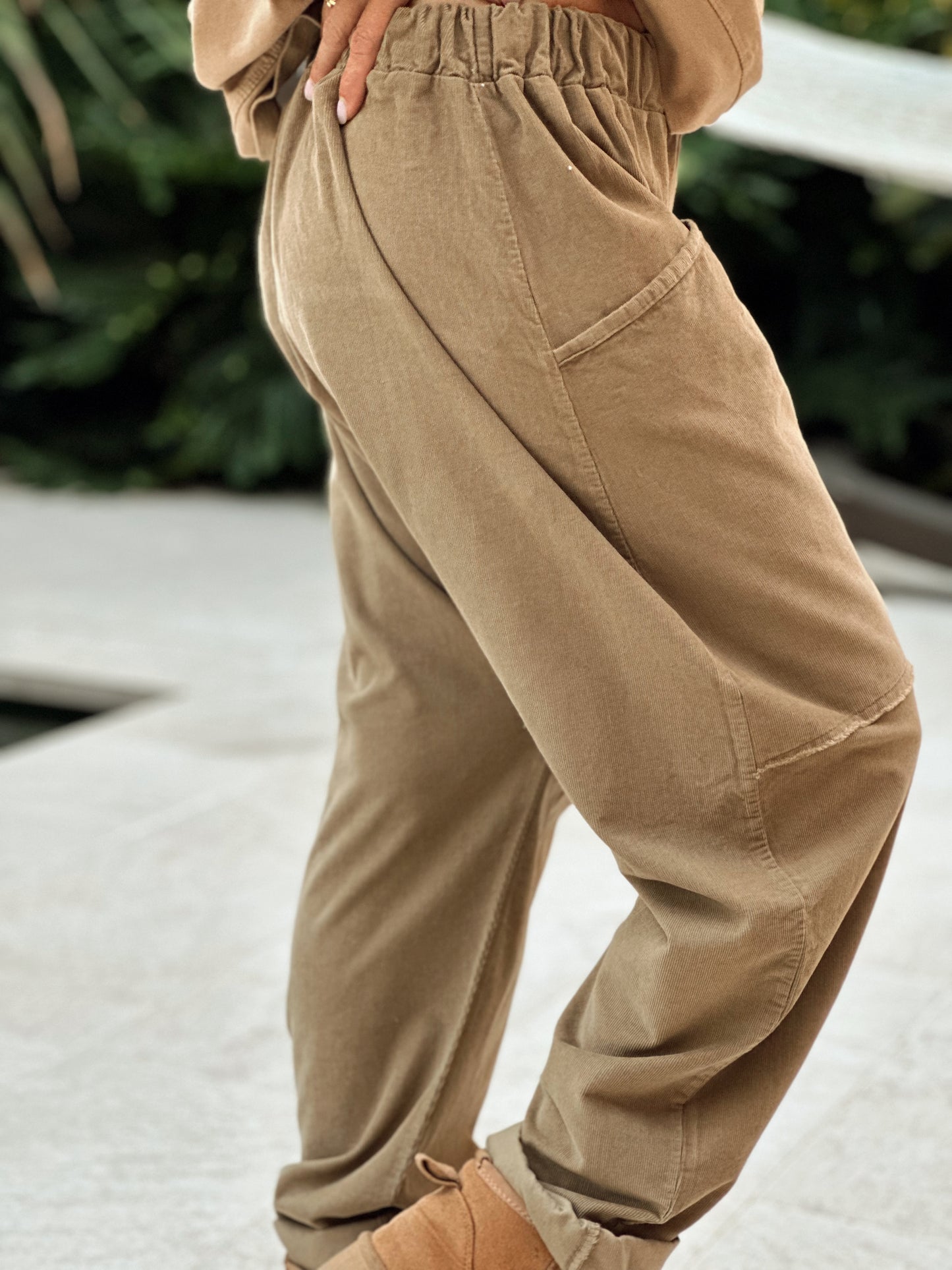 PANTALON OVERSIZE PANA JEROME CAMEL