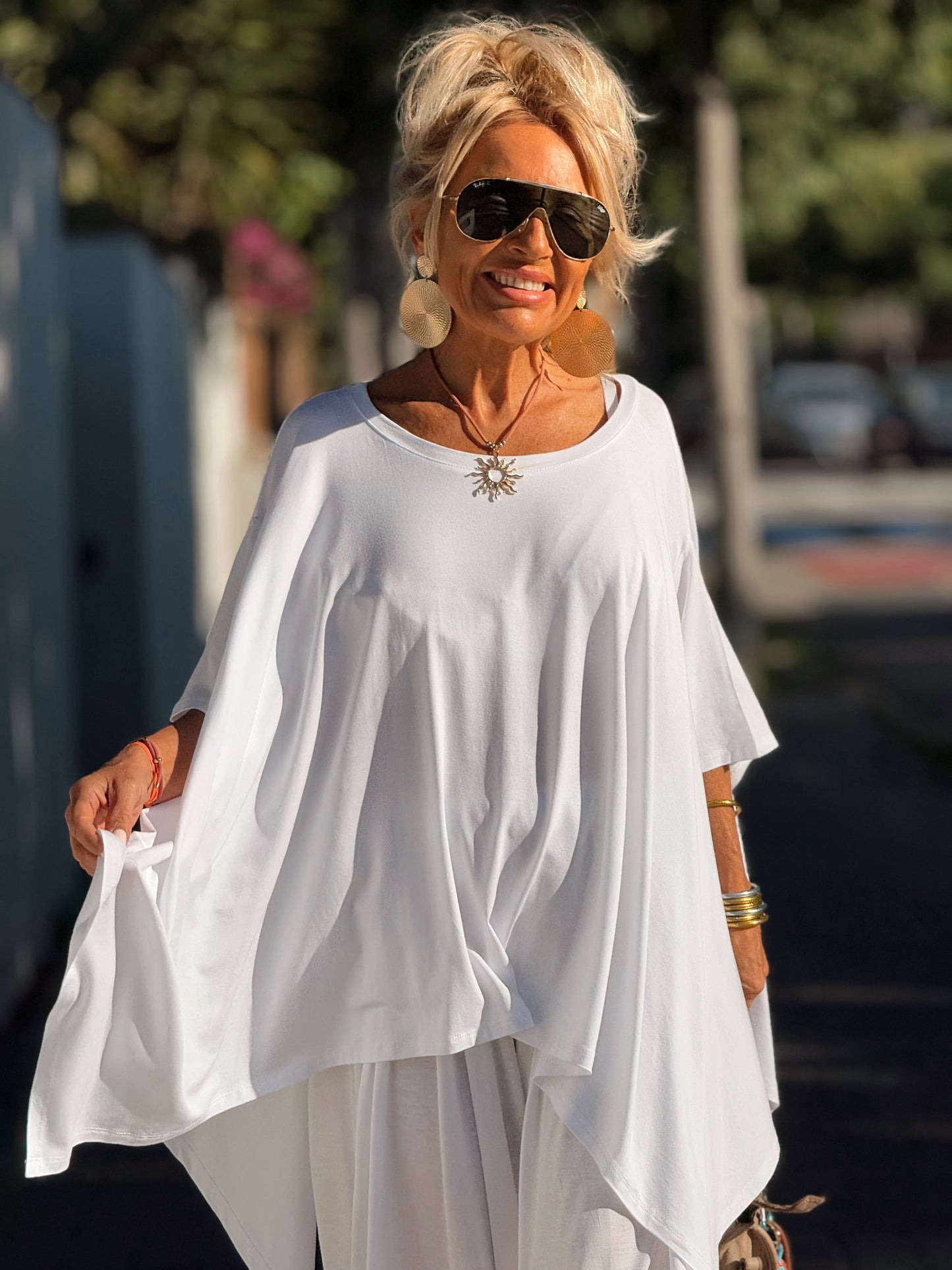 CONJUNTO OVERSIZE PANTALÓN-TÚNICA JADE BLANCO