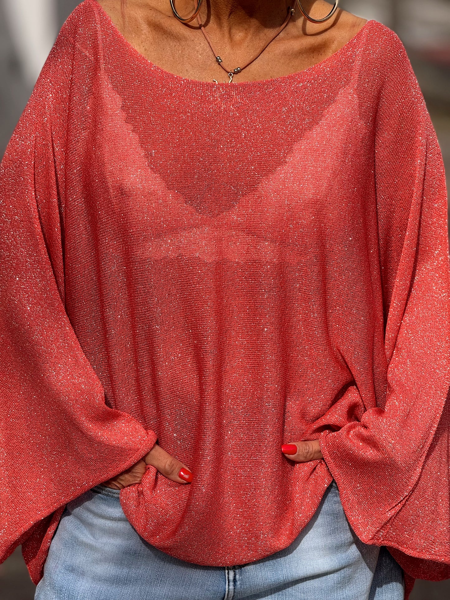 JERSEY BRILLANTE SUPER OVERSIZE ARLETTE MULTICOLOR