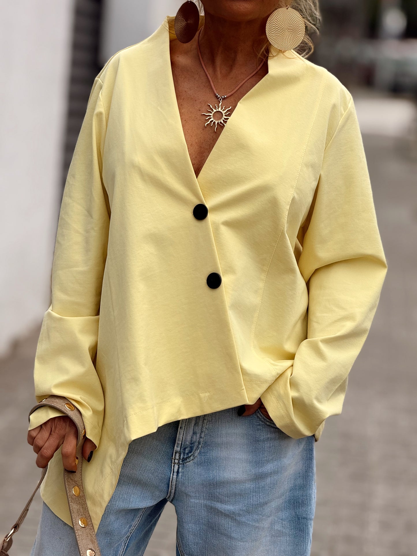 CHAQUETA ASIMÉTRICO VALERIA MULTICOLOR