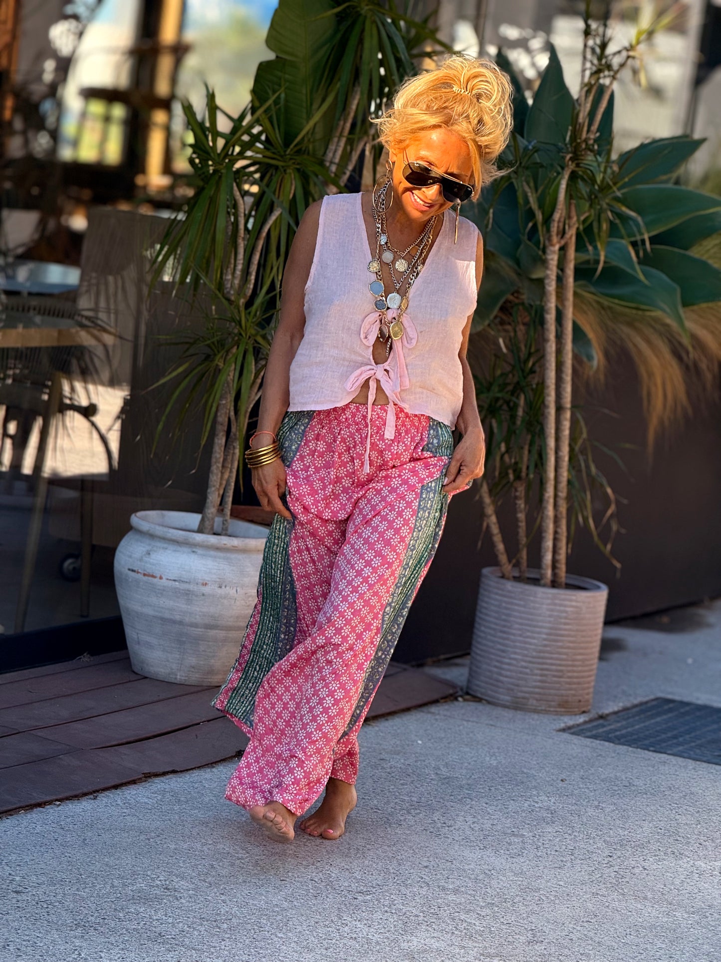 PANTALON HIPPIE CHIC ESTAMPADO MULTICOLOR