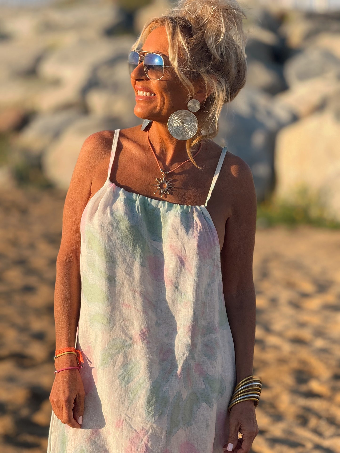 VESTIDO TYE&DYE MENTA-ROSA