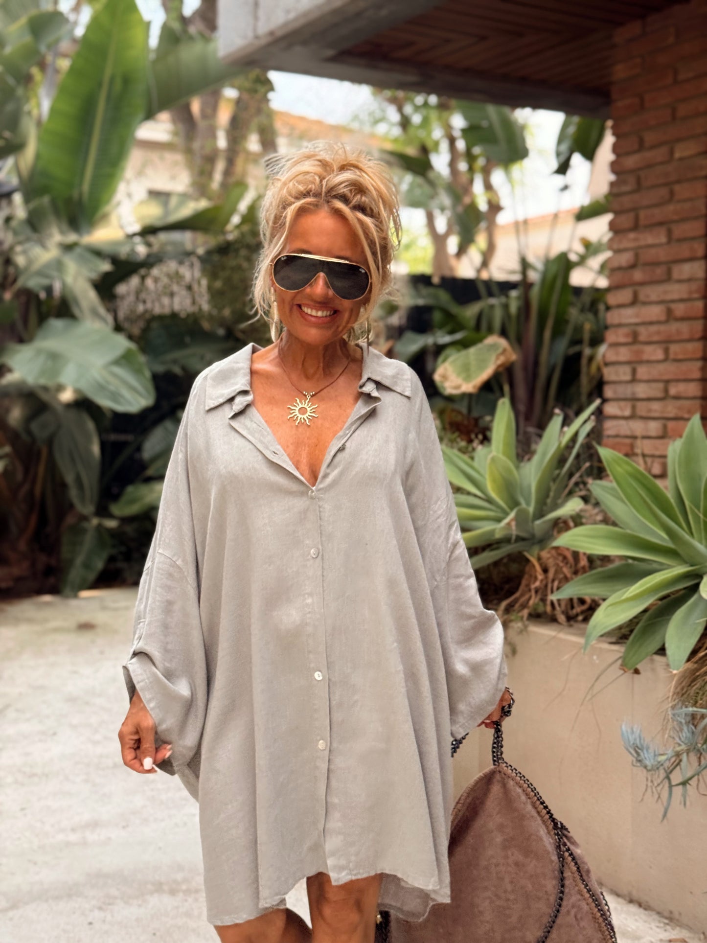 CAMISA OVERSIZE C’EST LA VIE TOPO