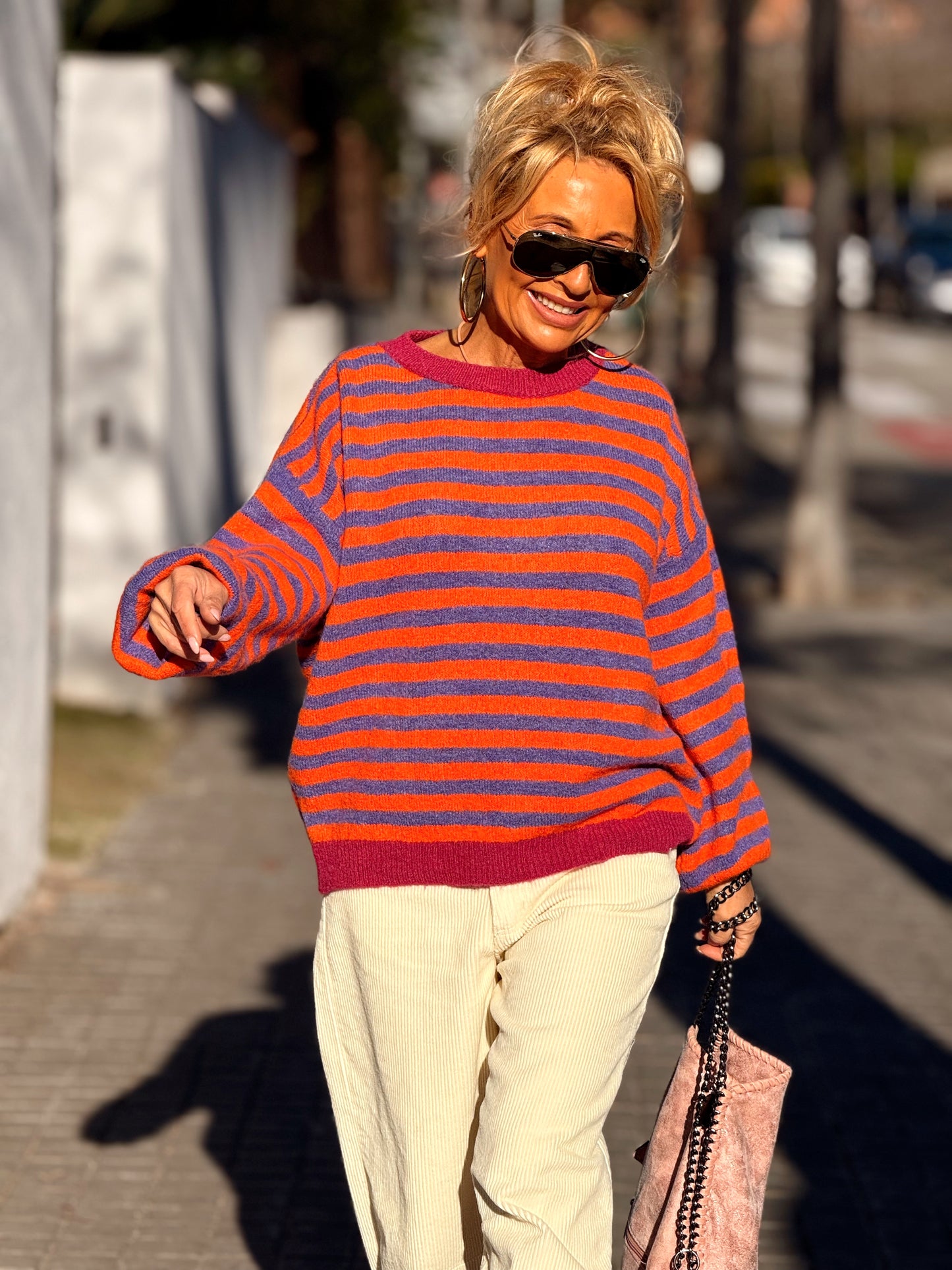 JERSEY DE PUNTO RAYAS LOLA MULTICOLOR