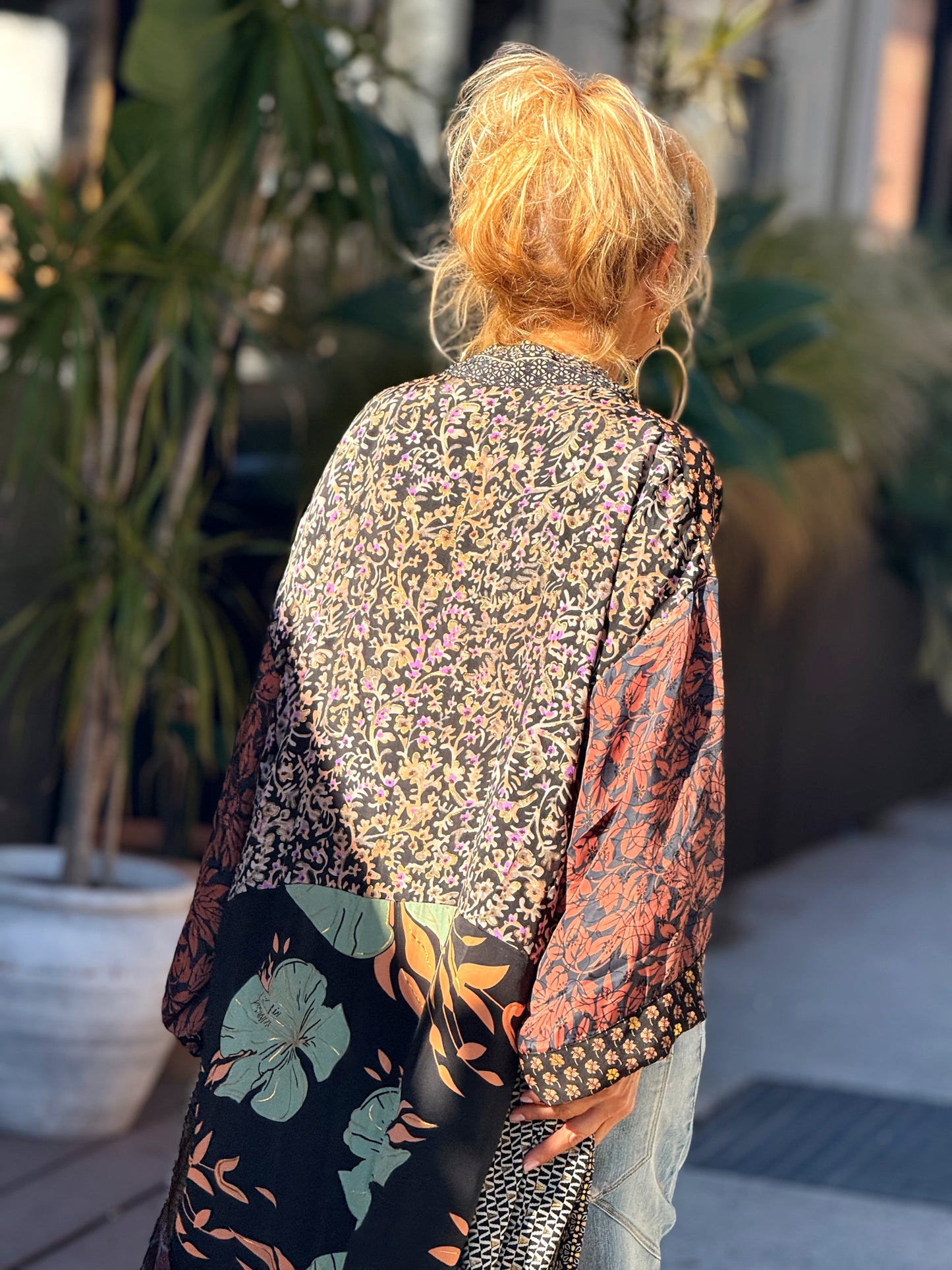 KIMONO ESTAMPADO MANGA 3/4 MULTICOLOR