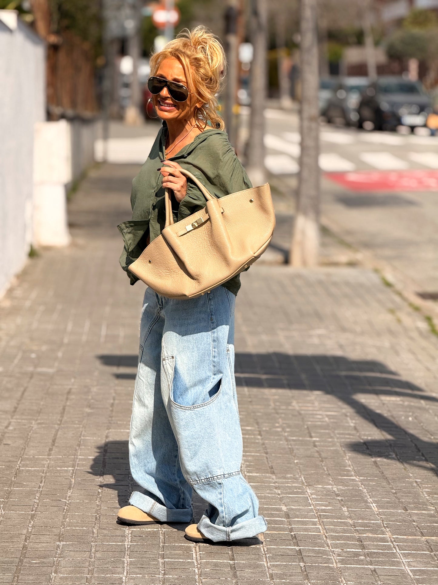 BOLSO POLIPIEL BEIGE