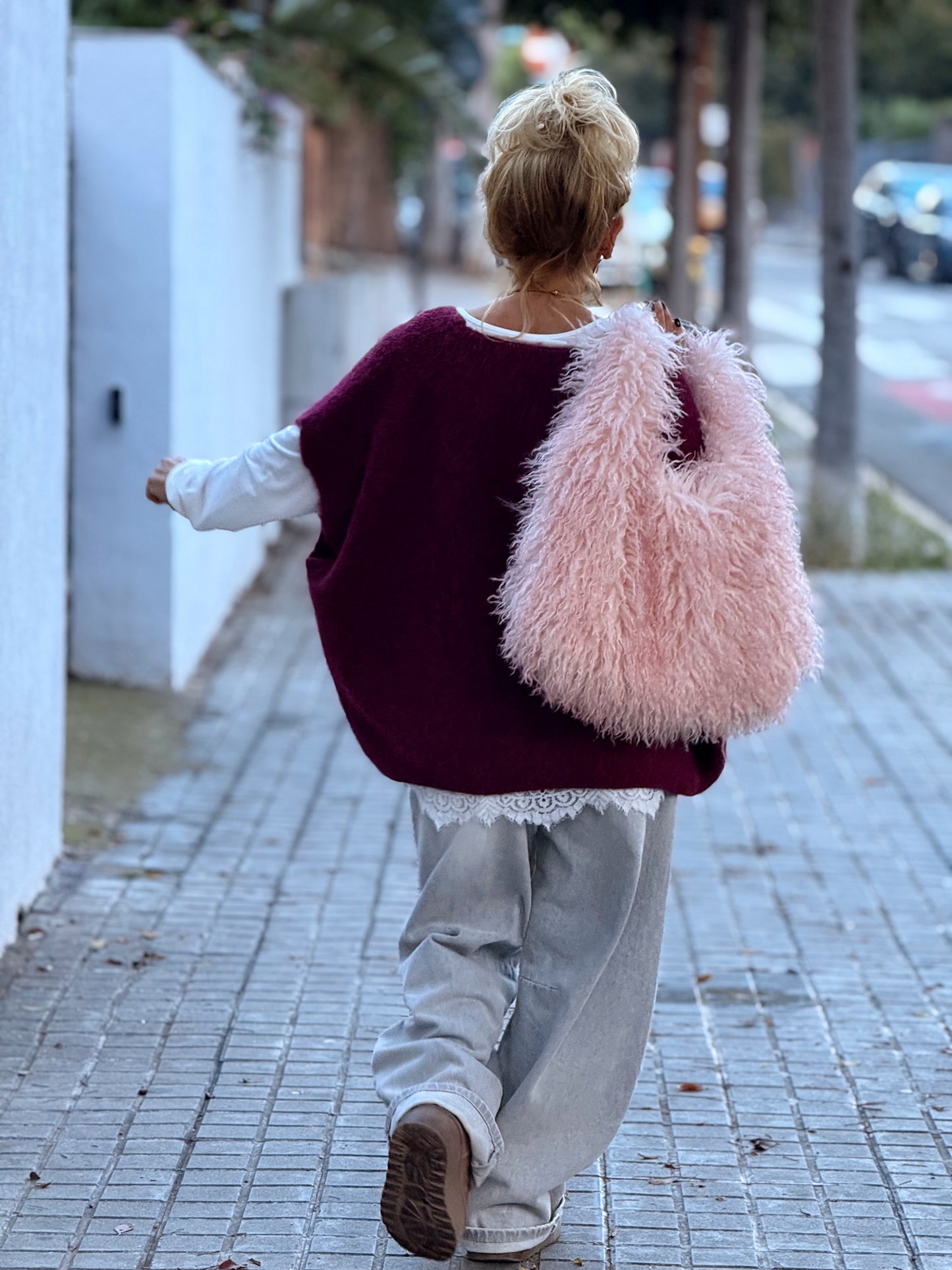 JERSEY-CHALECO DE PUNTO SUPER OVERSIZE LUANA MULTICOLOR