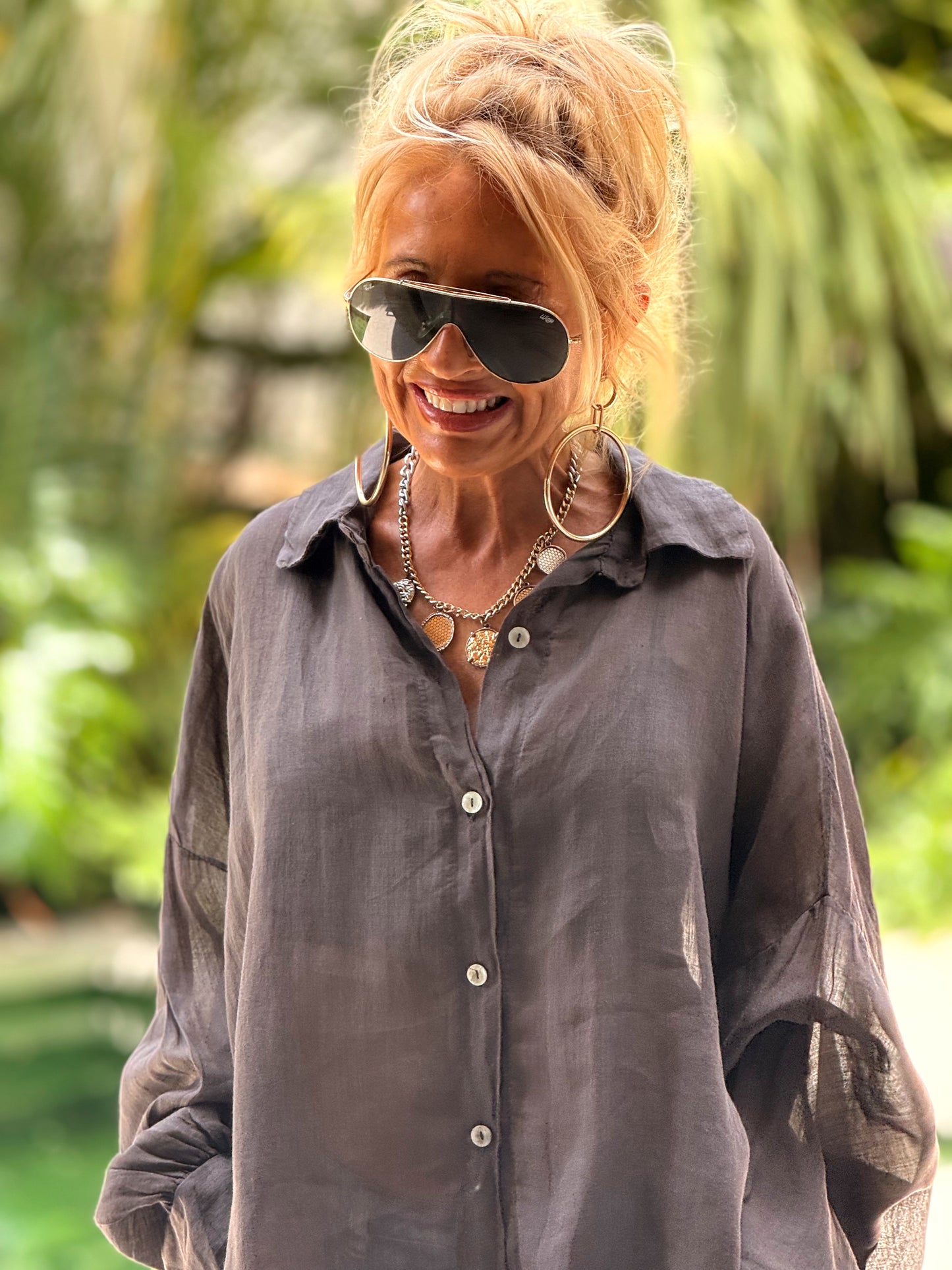 CAMISA OVERSIZE VALERIA MULTICOLOR