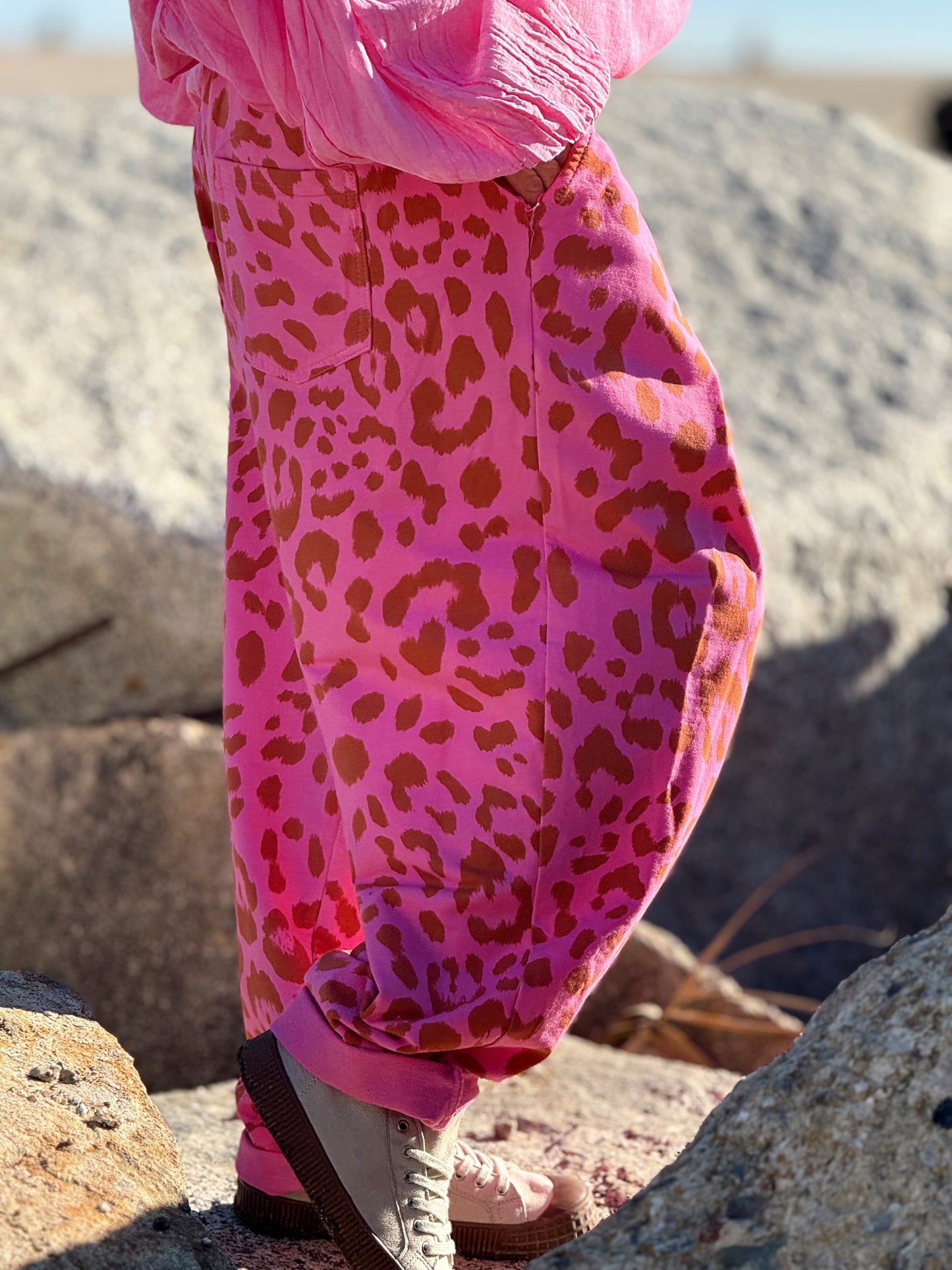 PANTALON BAGGY ANIMAL PRINT MULTICOLOR