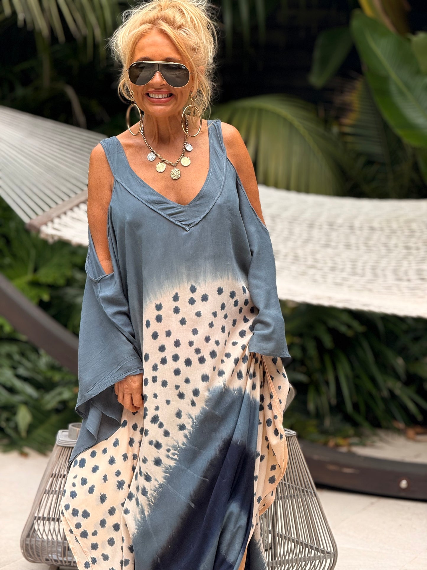VESTIDO SUPER OVERSIZE FORMENTERA MULTICOLOR