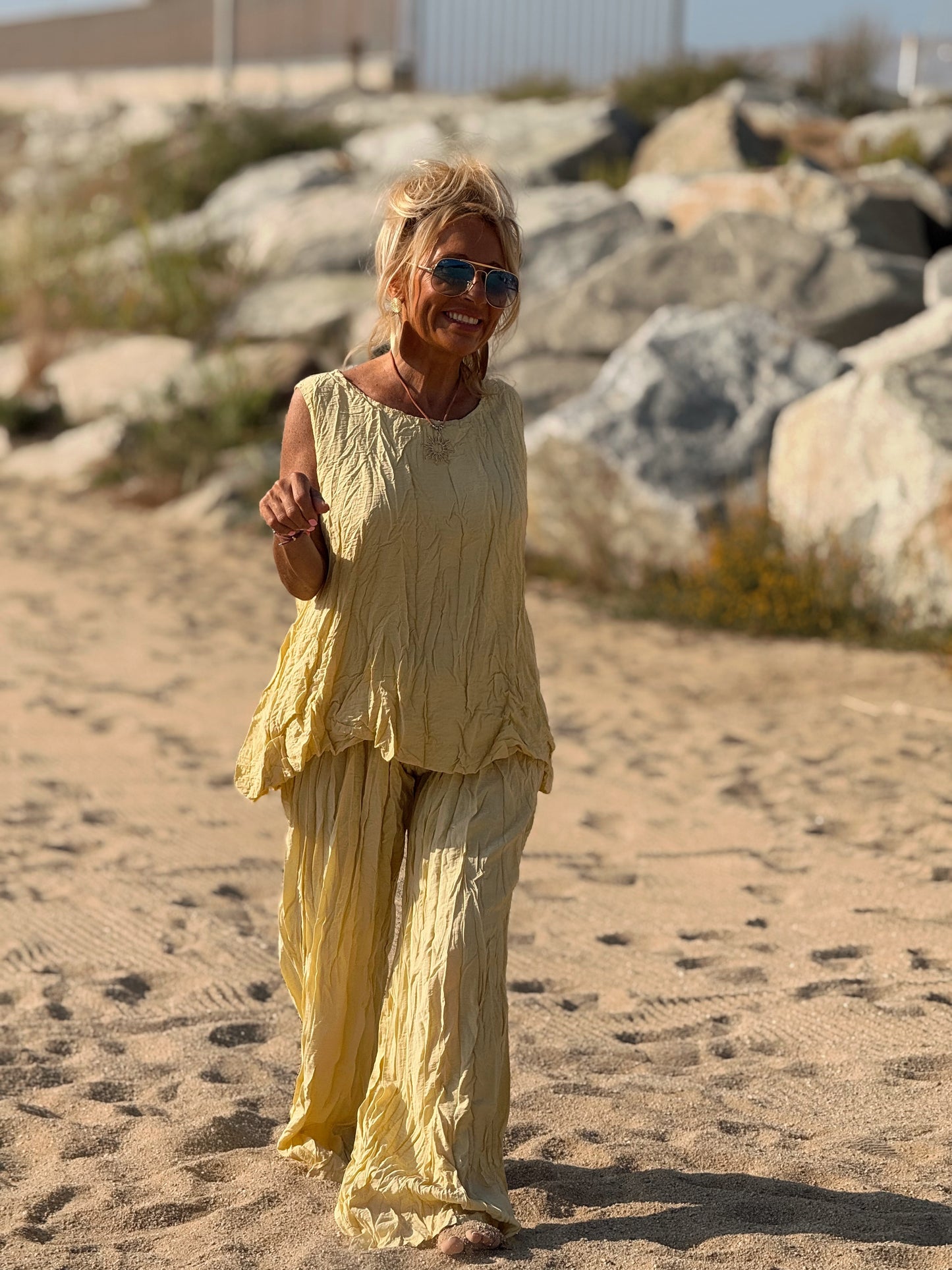 CONJUNTO ARRUGADO MULTICOLOR